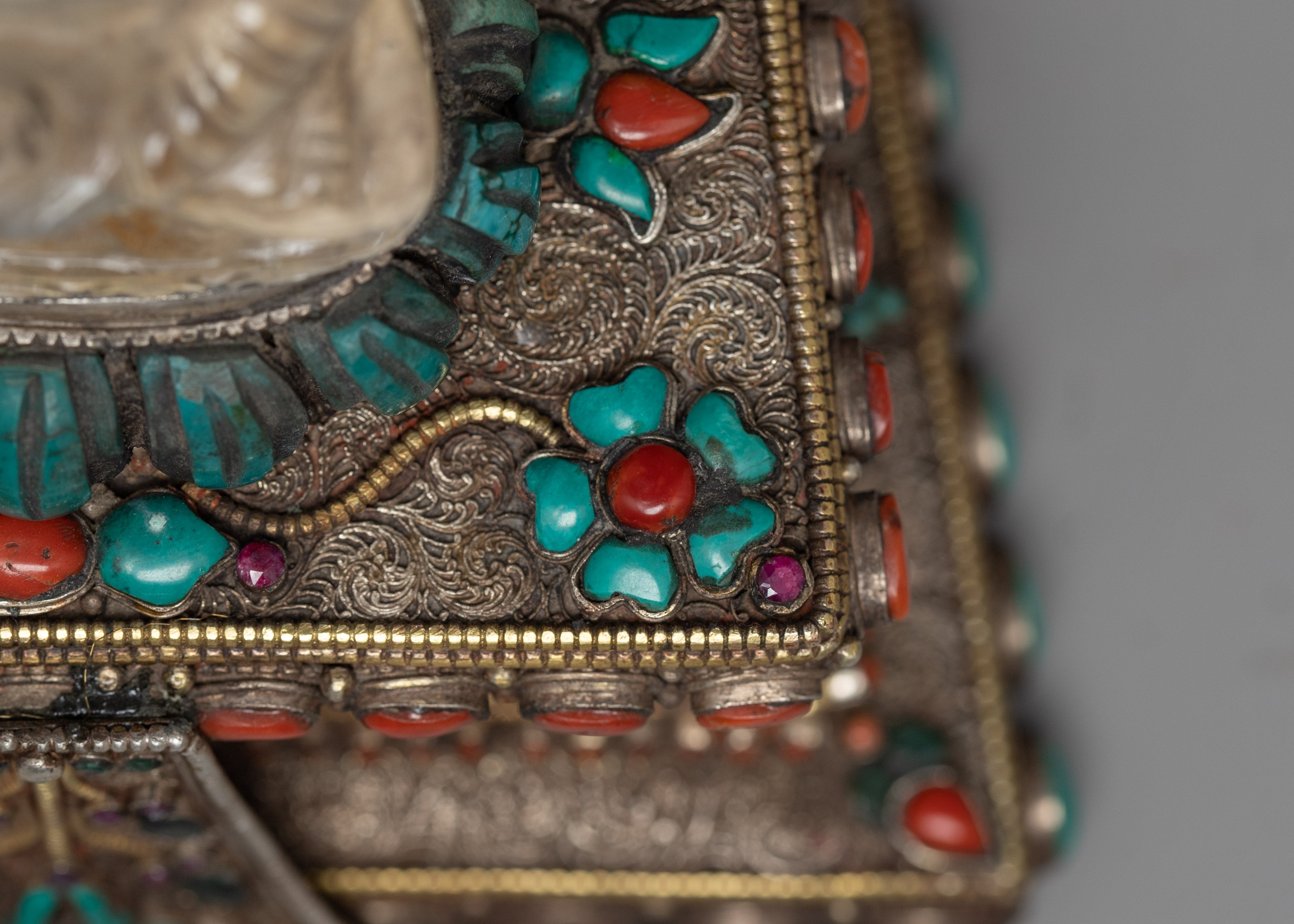 Crystal Ratnasambhava Buddha Statue | Buddhist Home Sign Decor