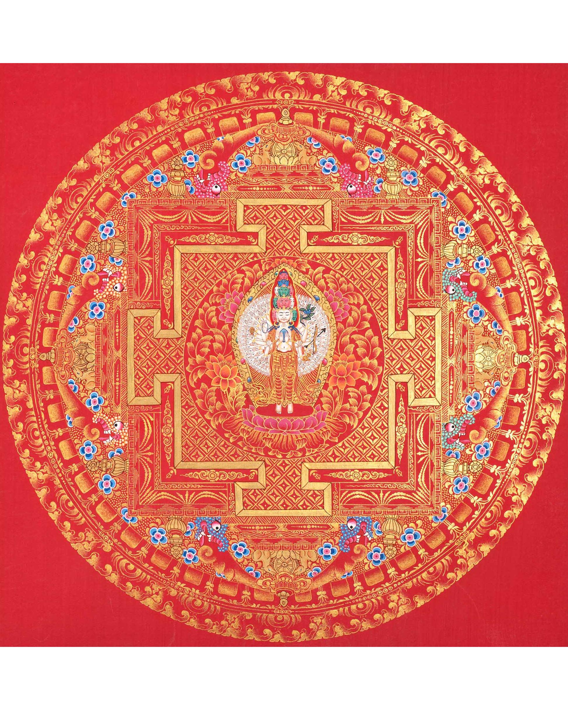 1000 Arm Chenrezig | Buddhist Thangka