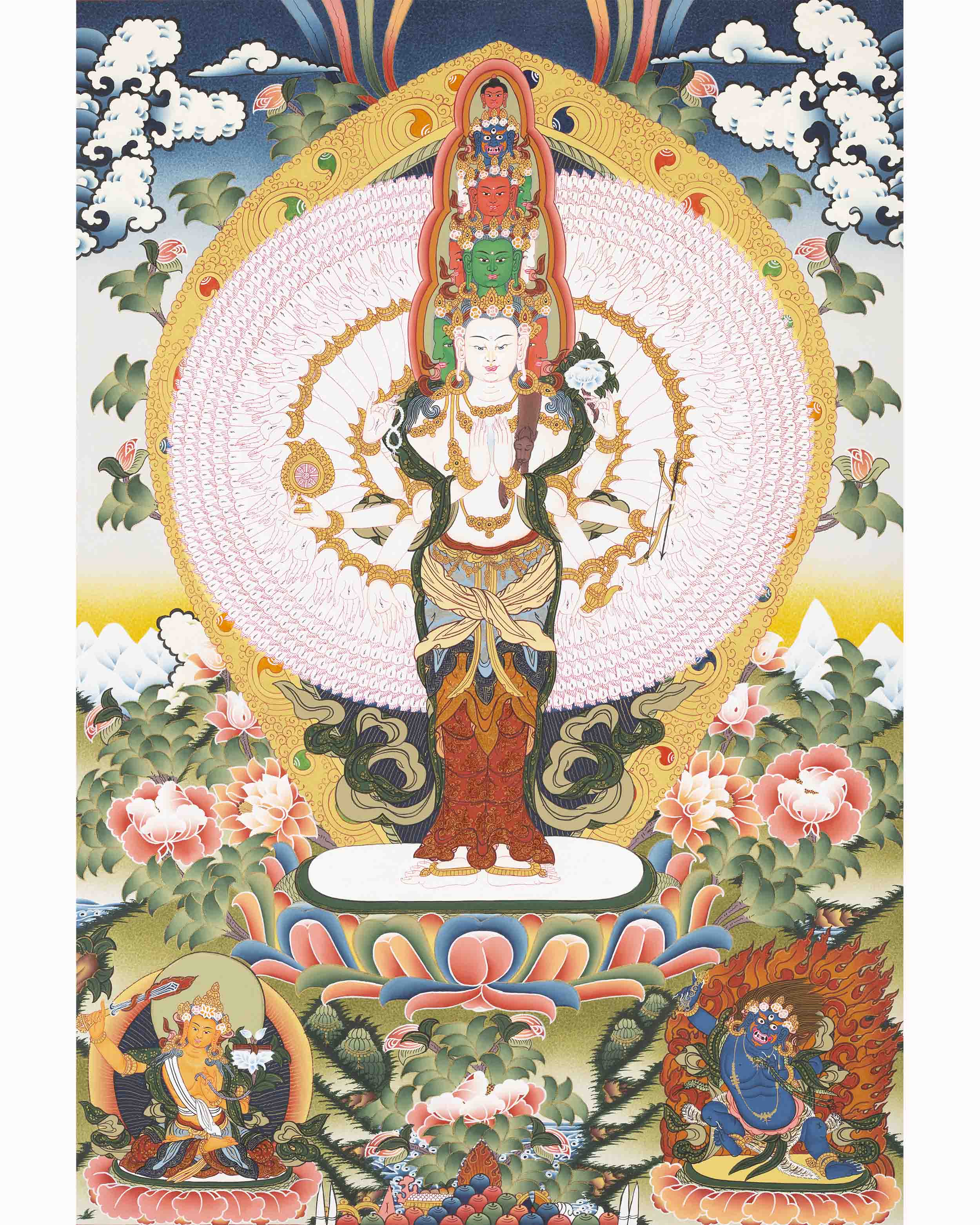 1000 Armed Avalokiteshvara | Religious Artwork | Wall Decors