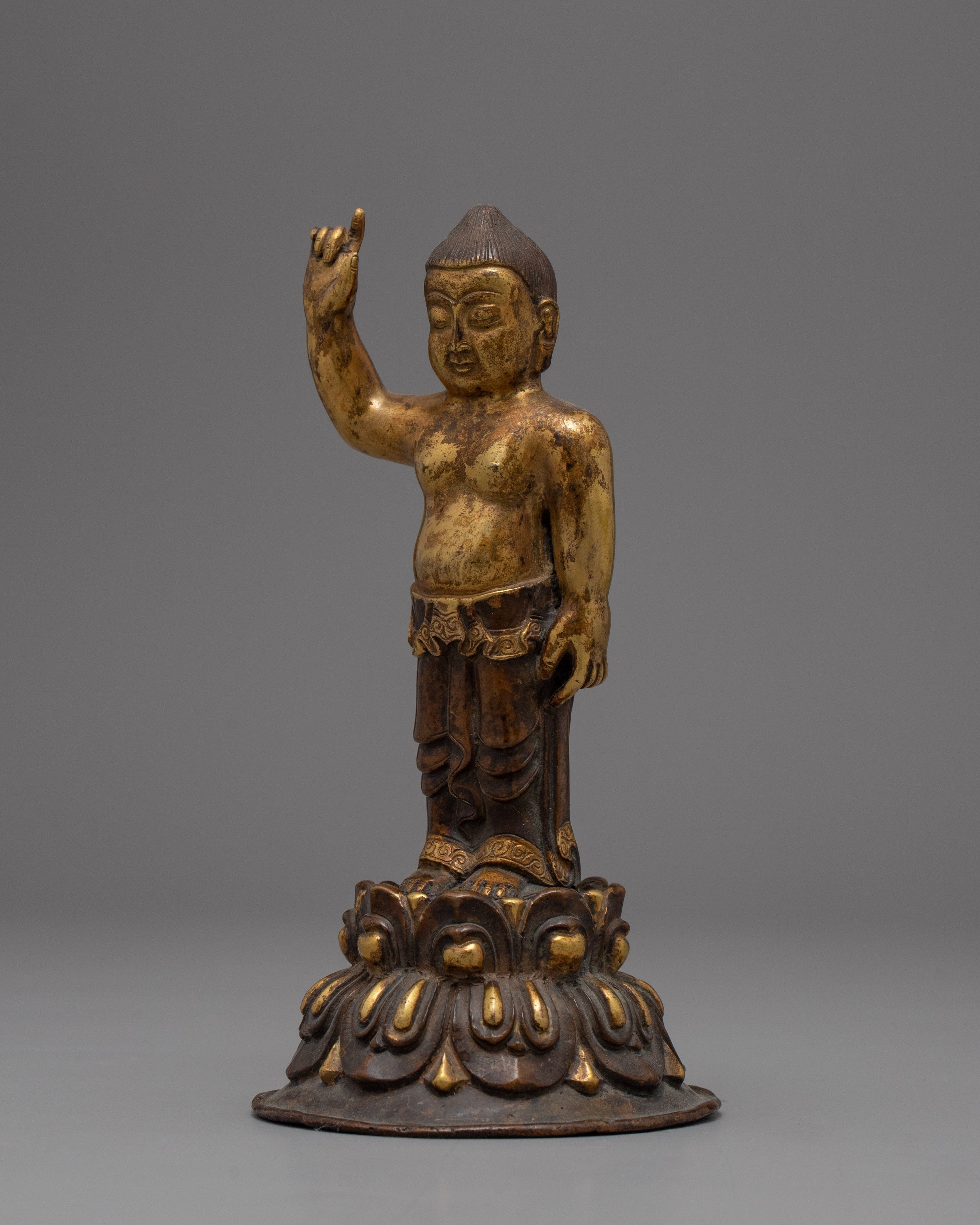 Standing Buddha Statue | Gold Decorative Objects | Home Decor Gift Ideas