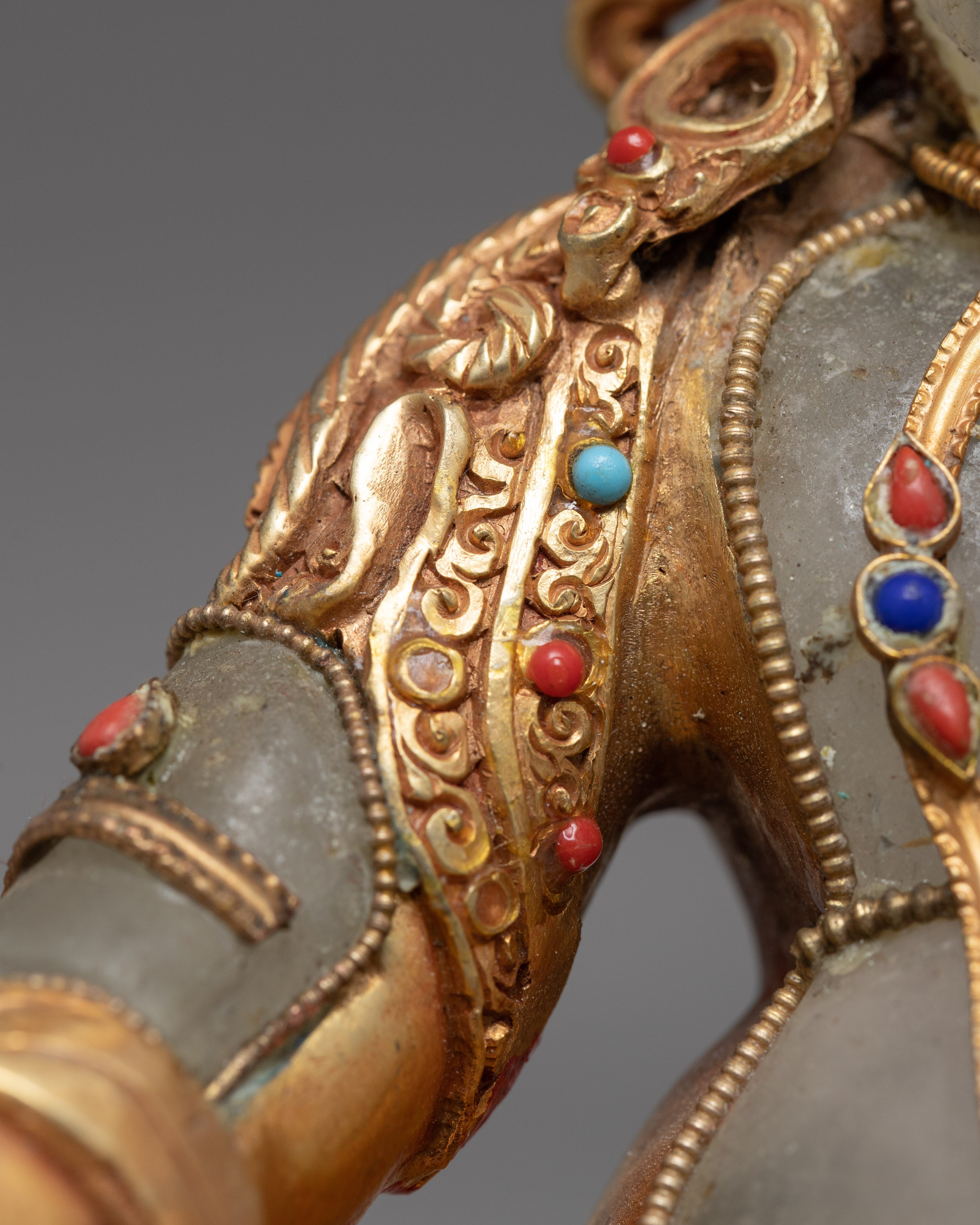 Crystal Kuber Statue | Wealth Deity Dzambhala | Gift For Buddhist