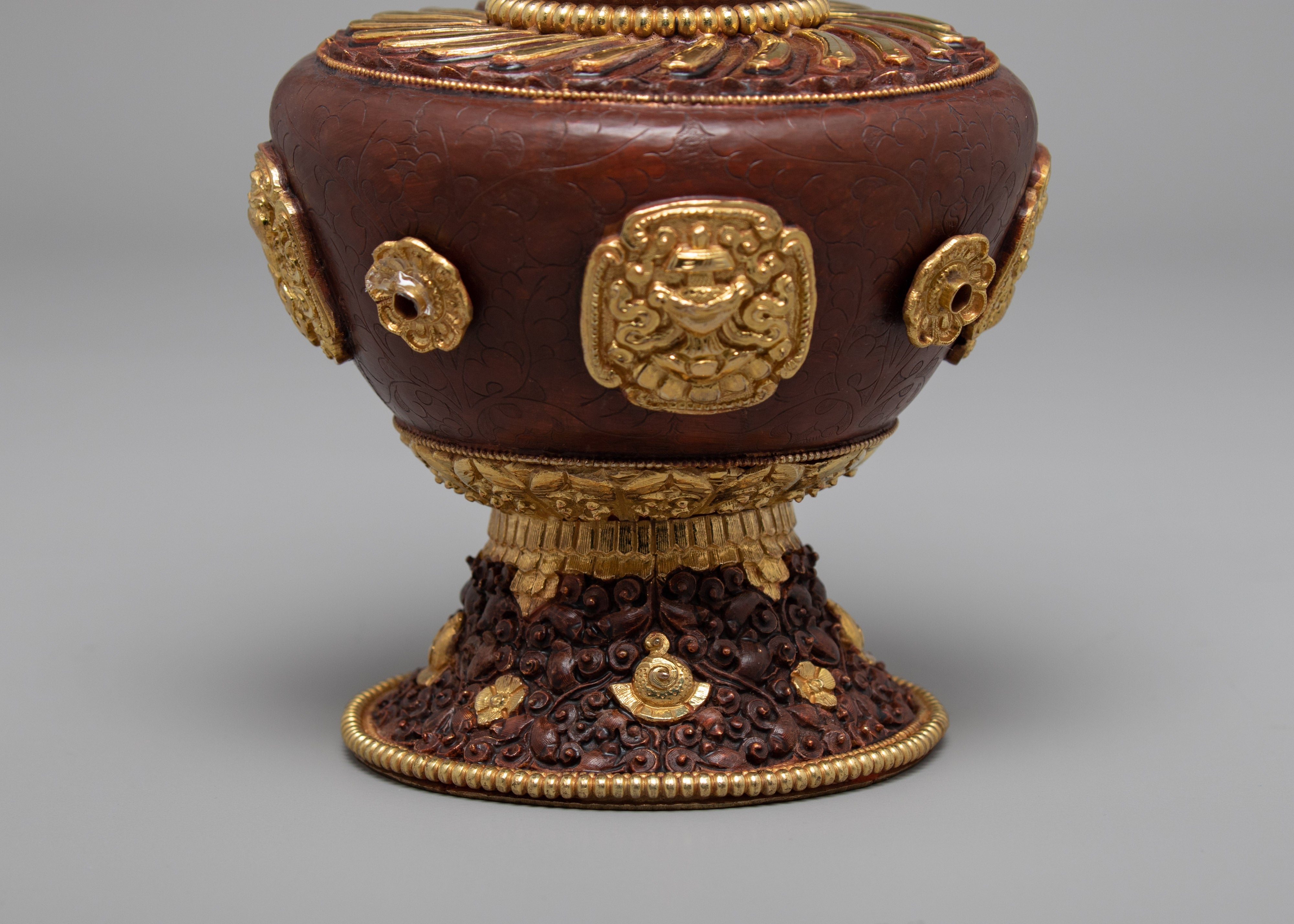 Tibetan Flower Vase Set | Tribal Art Design