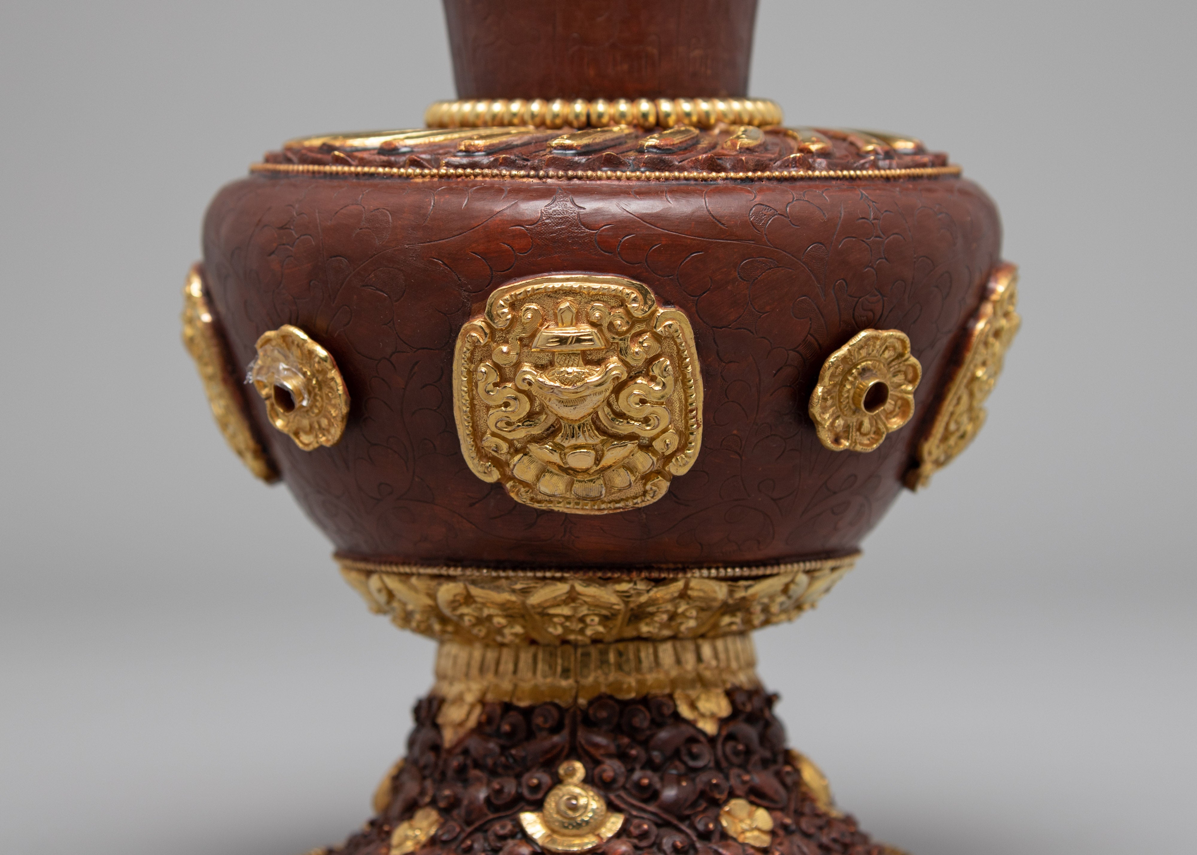 Tibetan Flower Vase Set | Tribal Art Design