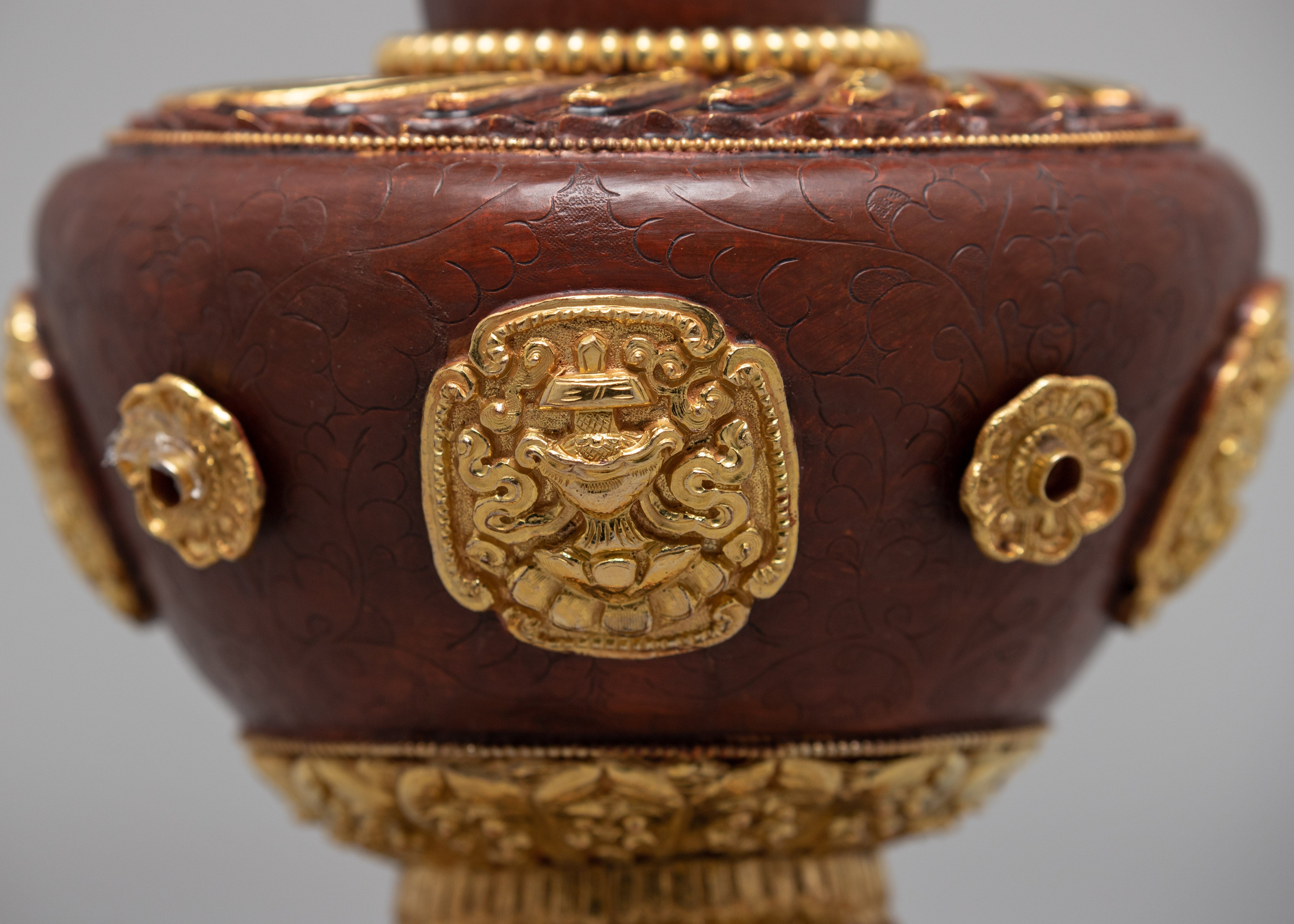 Tibetan Flower Vase Set | Tribal Art Design