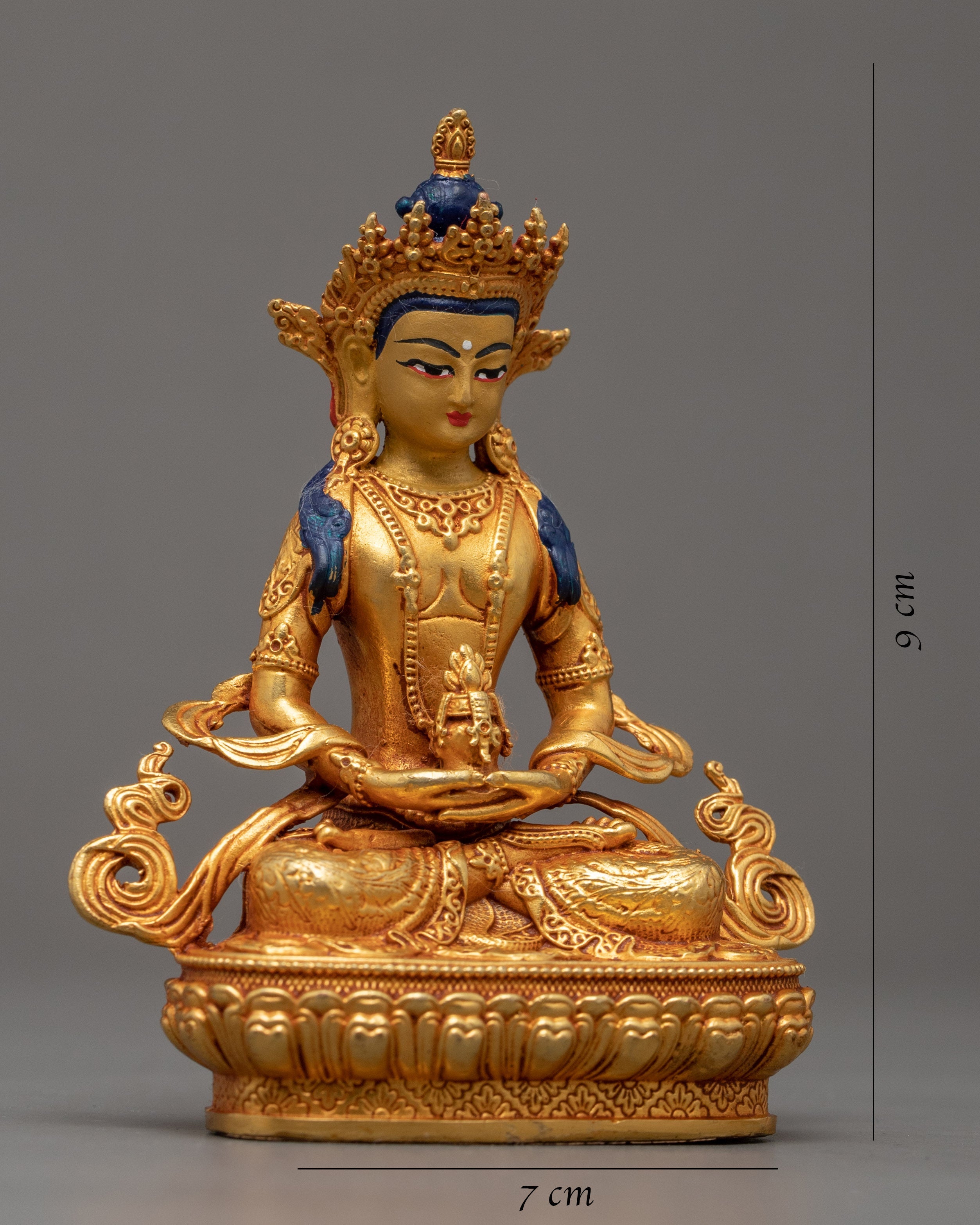Buddha Amitayus Gold Statue | Finely Crafted Buddhist Art