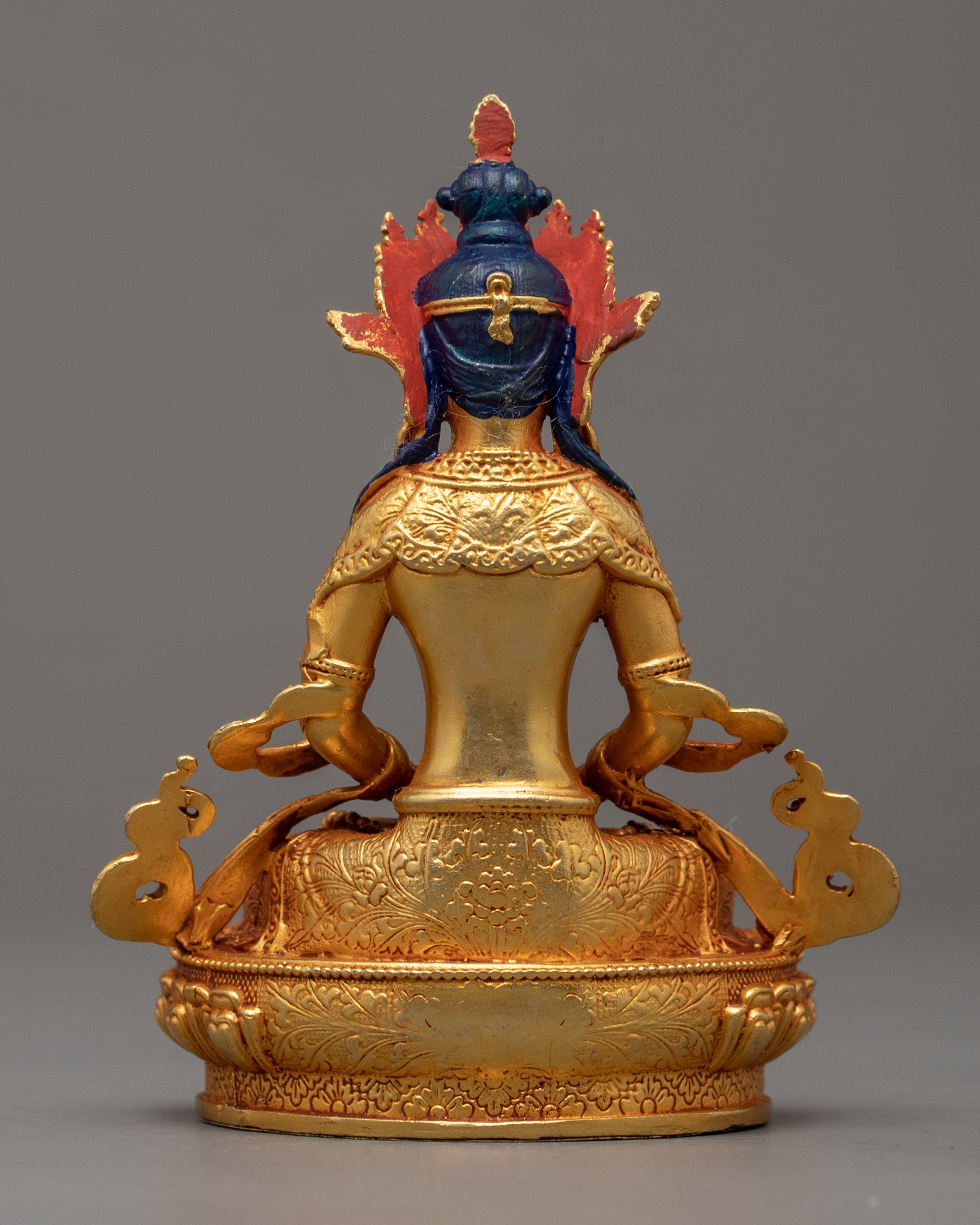 Buddha Amitayus Gold Statue | Finely Crafted Buddhist Art
