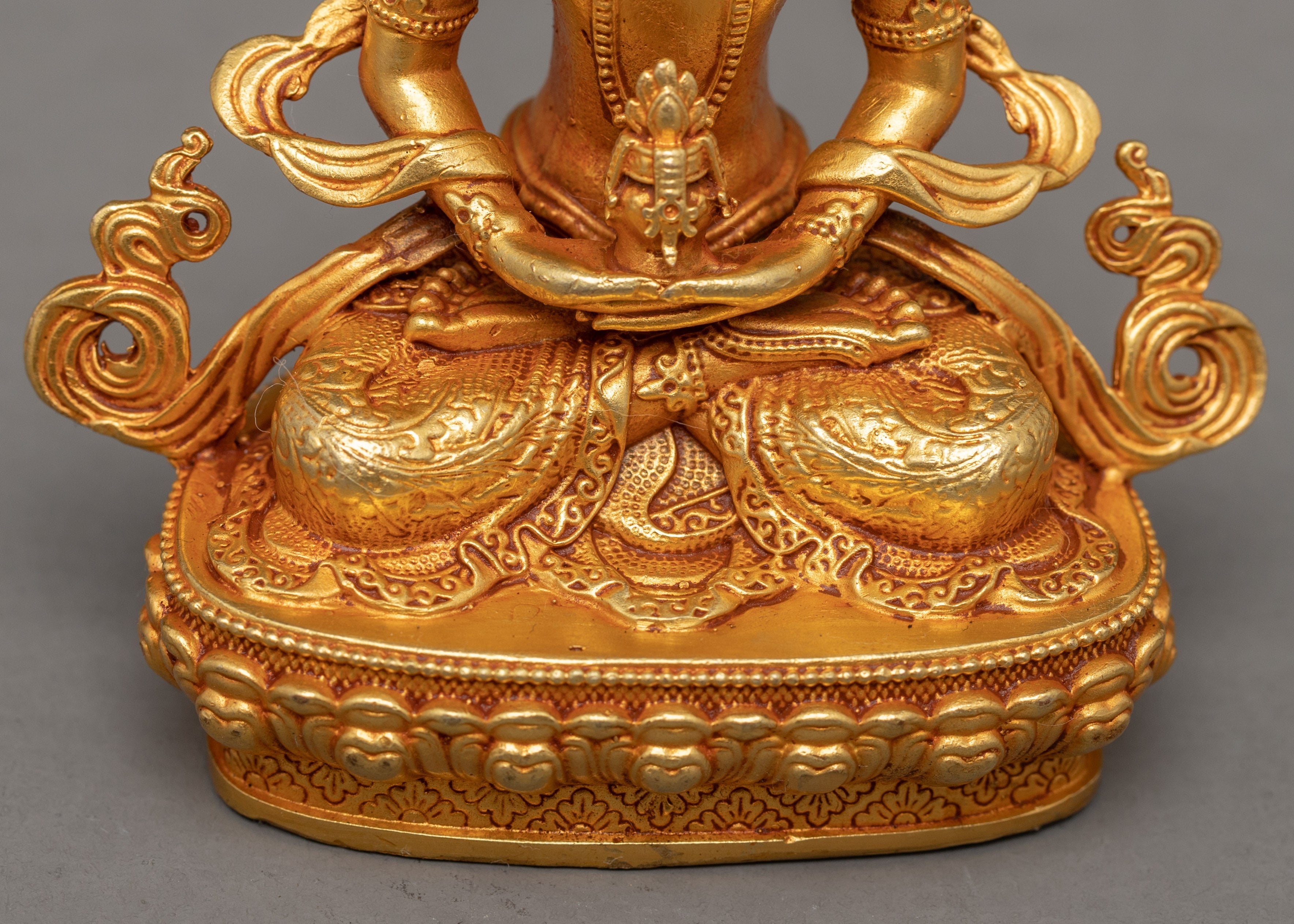 Buddha Amitayus Gold Statue | Finely Crafted Buddhist Art