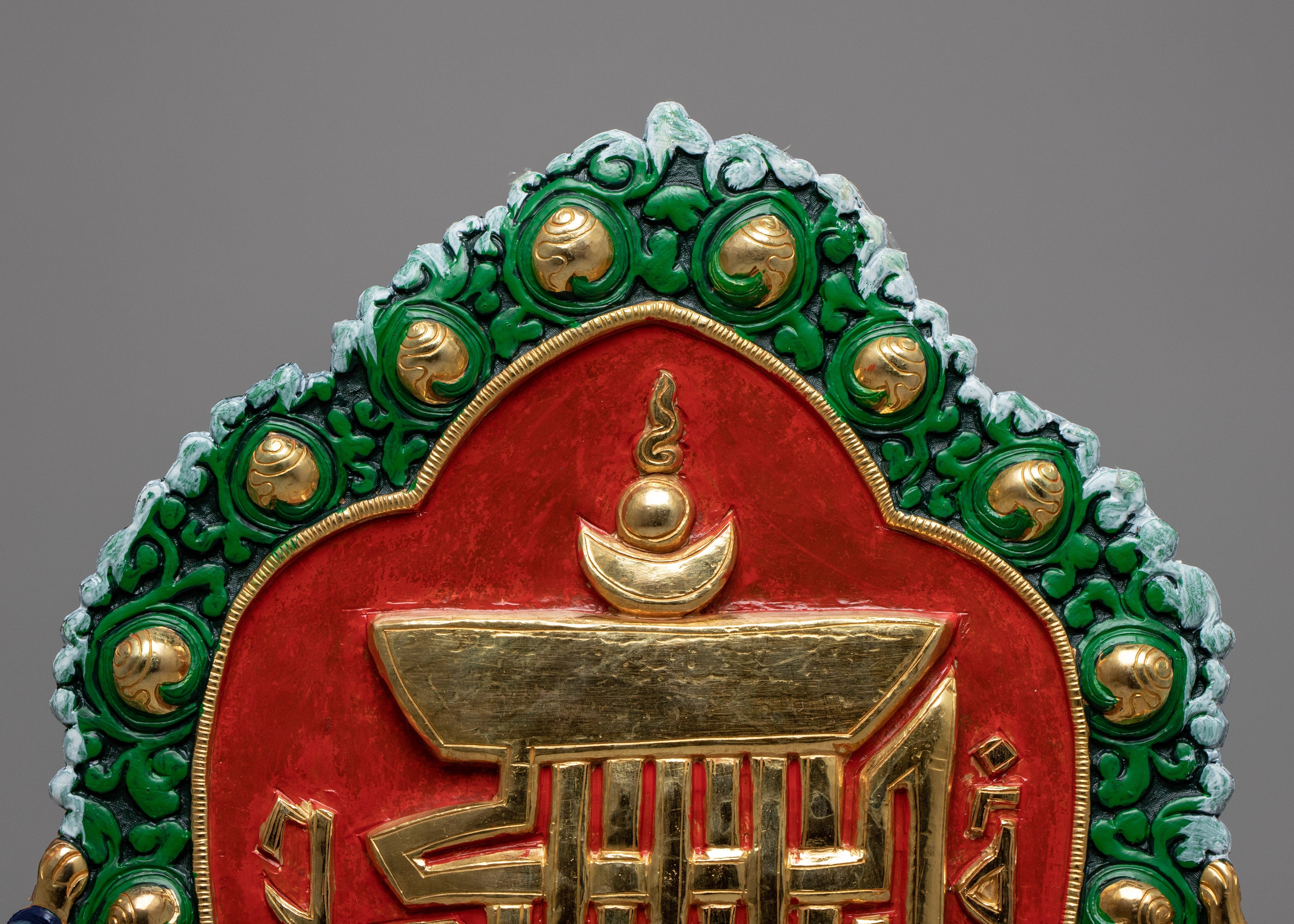 Kalachakra Symbol | Religious Buddhist Mantra | Antique Collectibles