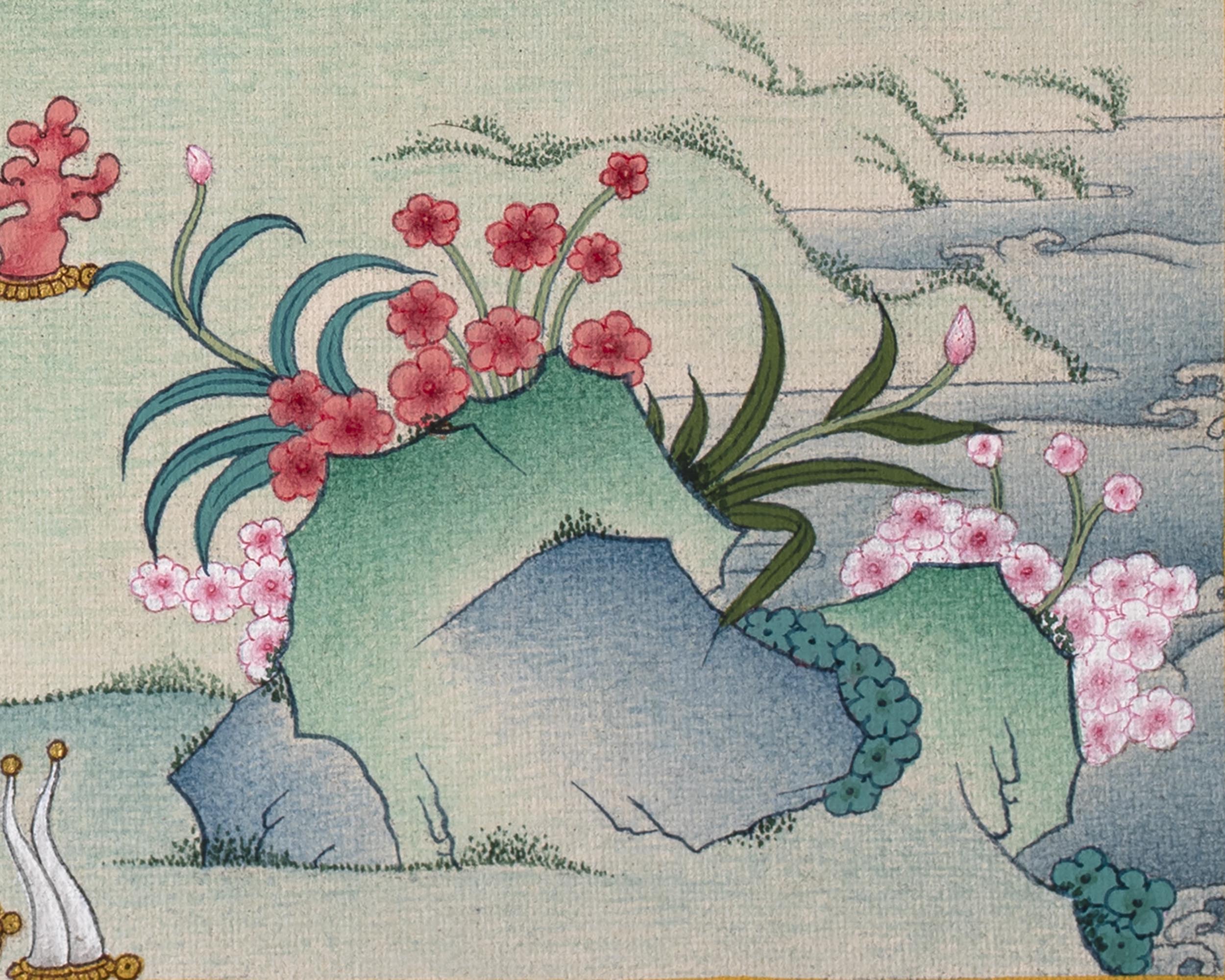 Black Dzambhala Thangka | High Quality Giclee Canvas Print | Digital Print