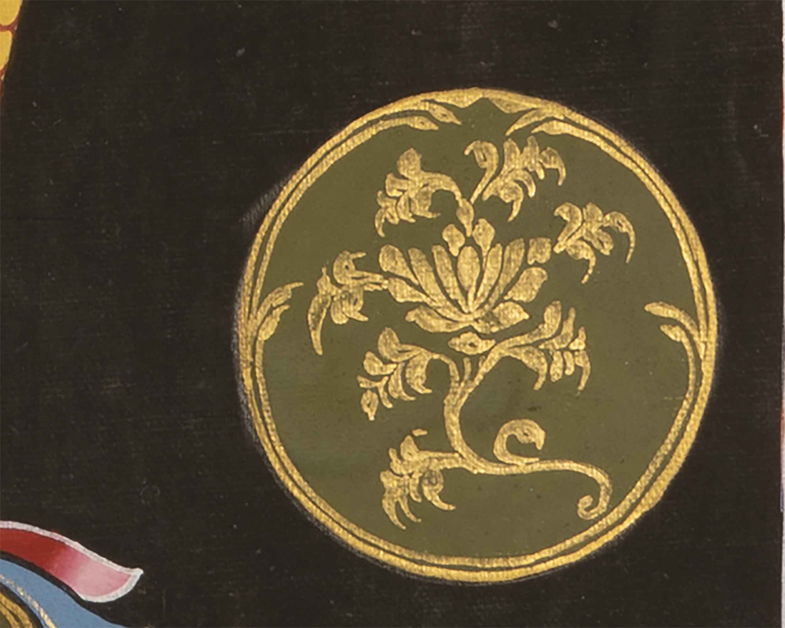 Eight Auspicious Symbol Thangka | Religious Mantra Art