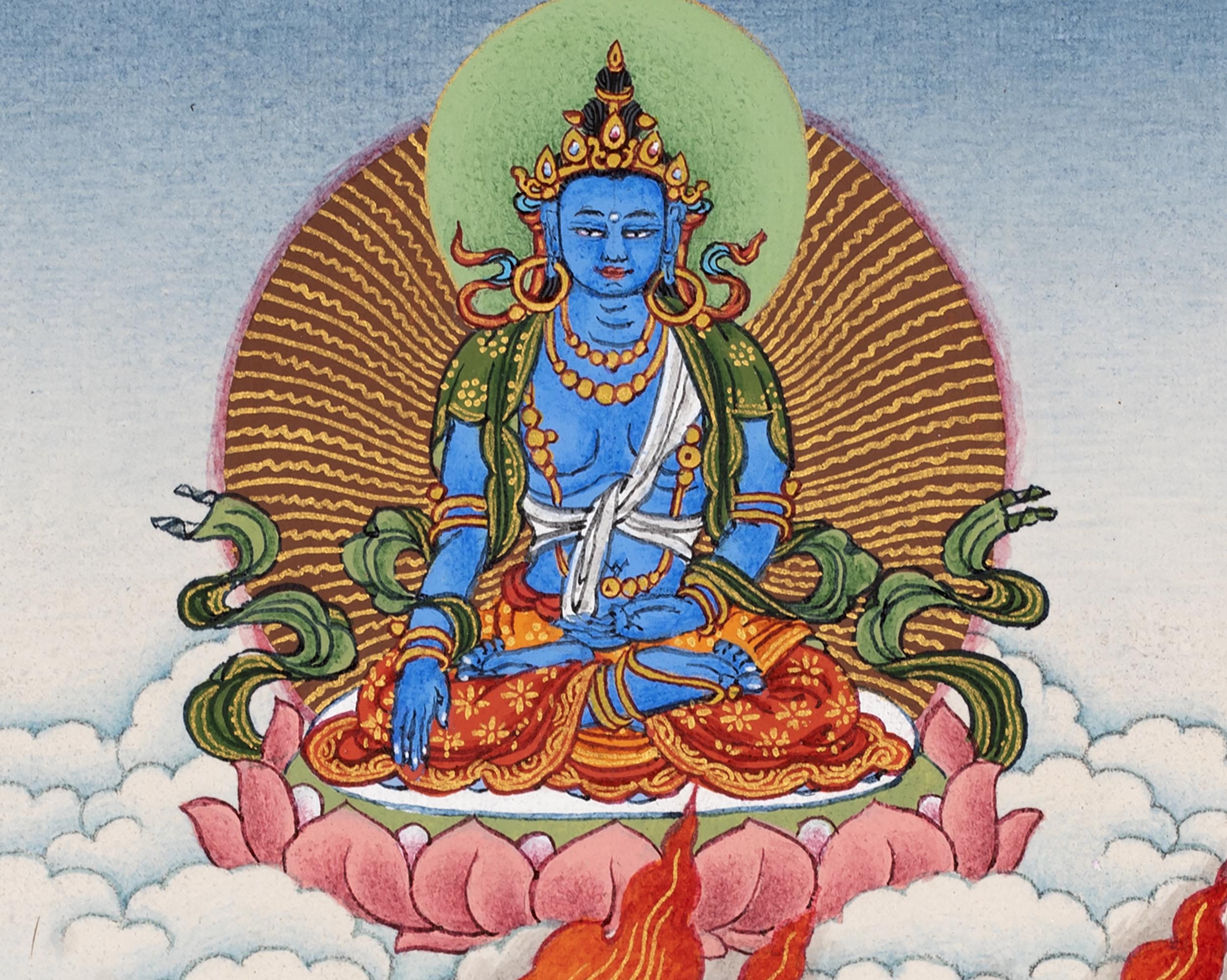 Butadamara Thangka | Sakya Vajrapani | Tibetan Buddhist Art