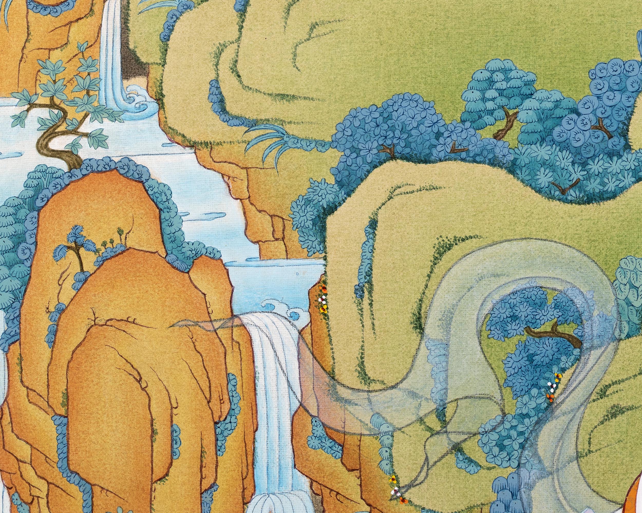 White Tara Thangka | Namgyalma | Amitayus | Long Life Bodhisattva