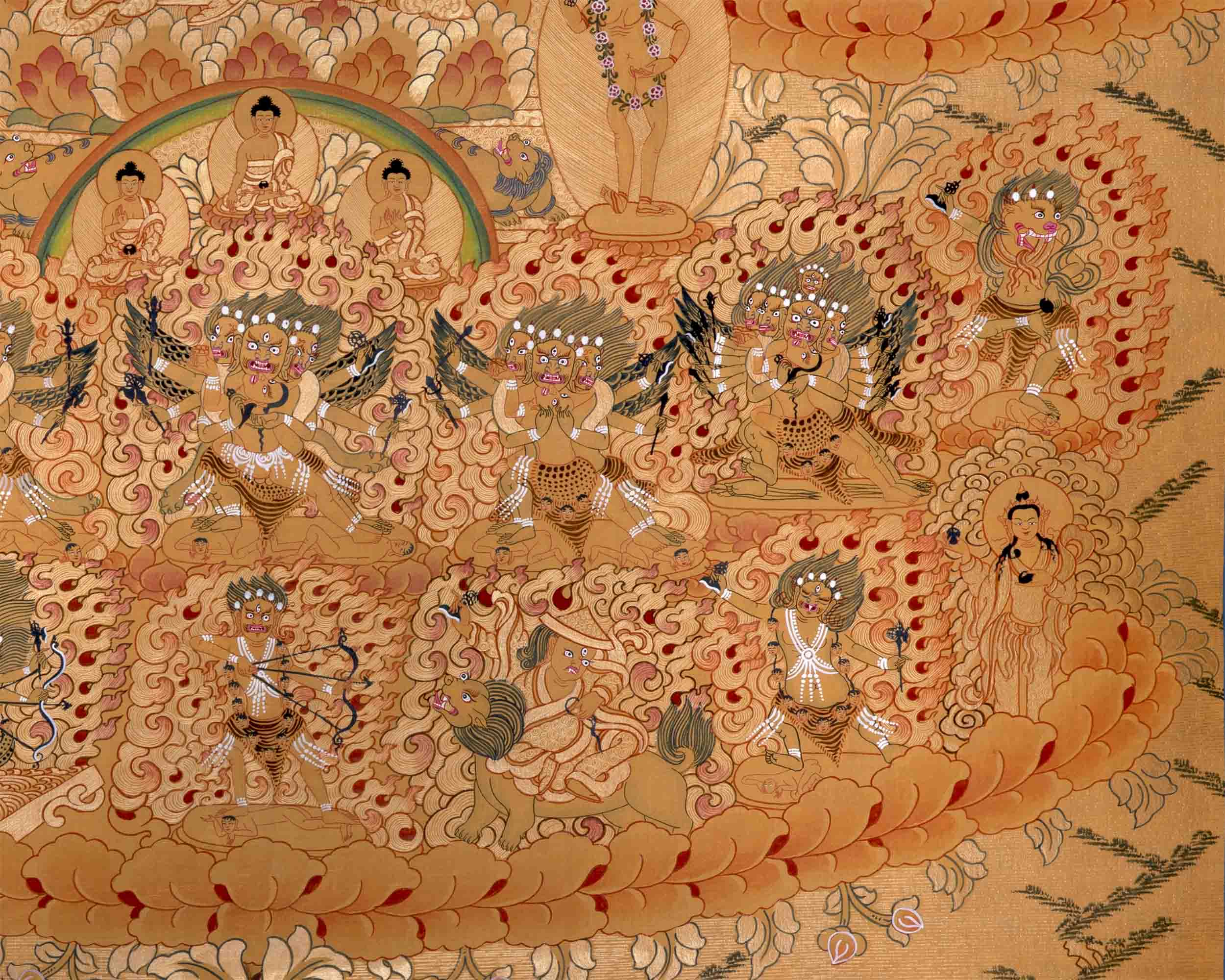 Refuge Tree Thangka Painting | Traditional Thangka art