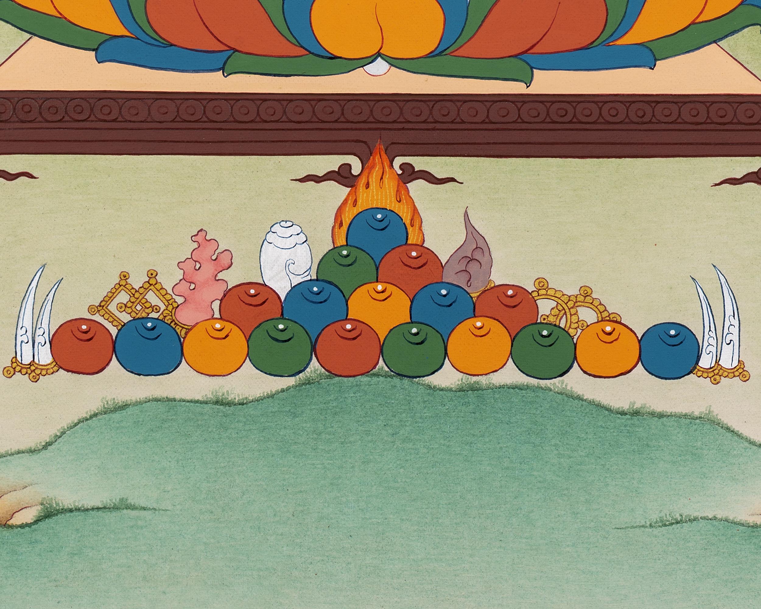 Maitreya Buddha Thangka | Tibetan Buddhist Deity | Himalayan Thangka Paintings