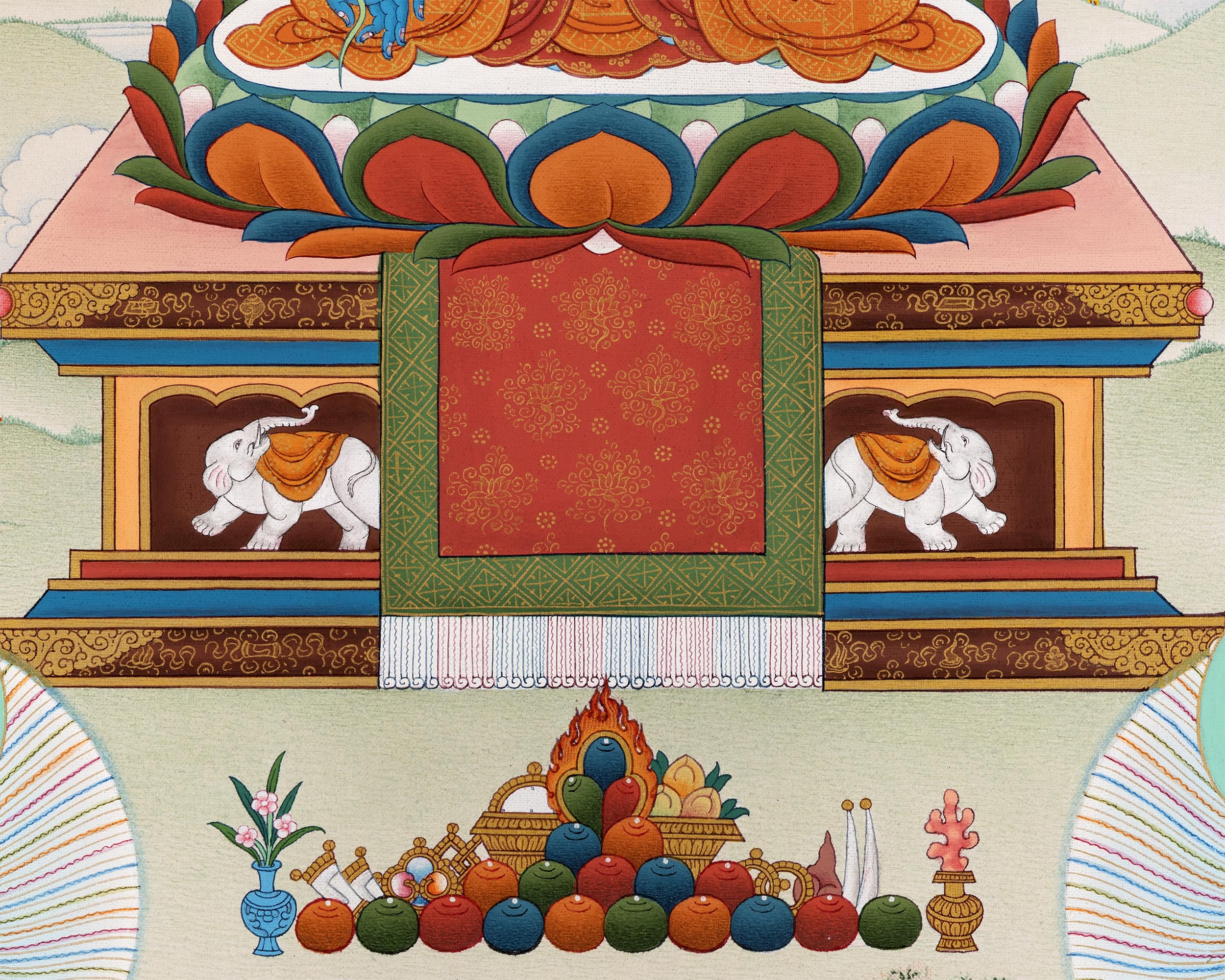 8 Medicine Buddhas | Bhaisajyaguru | Thangka Painting