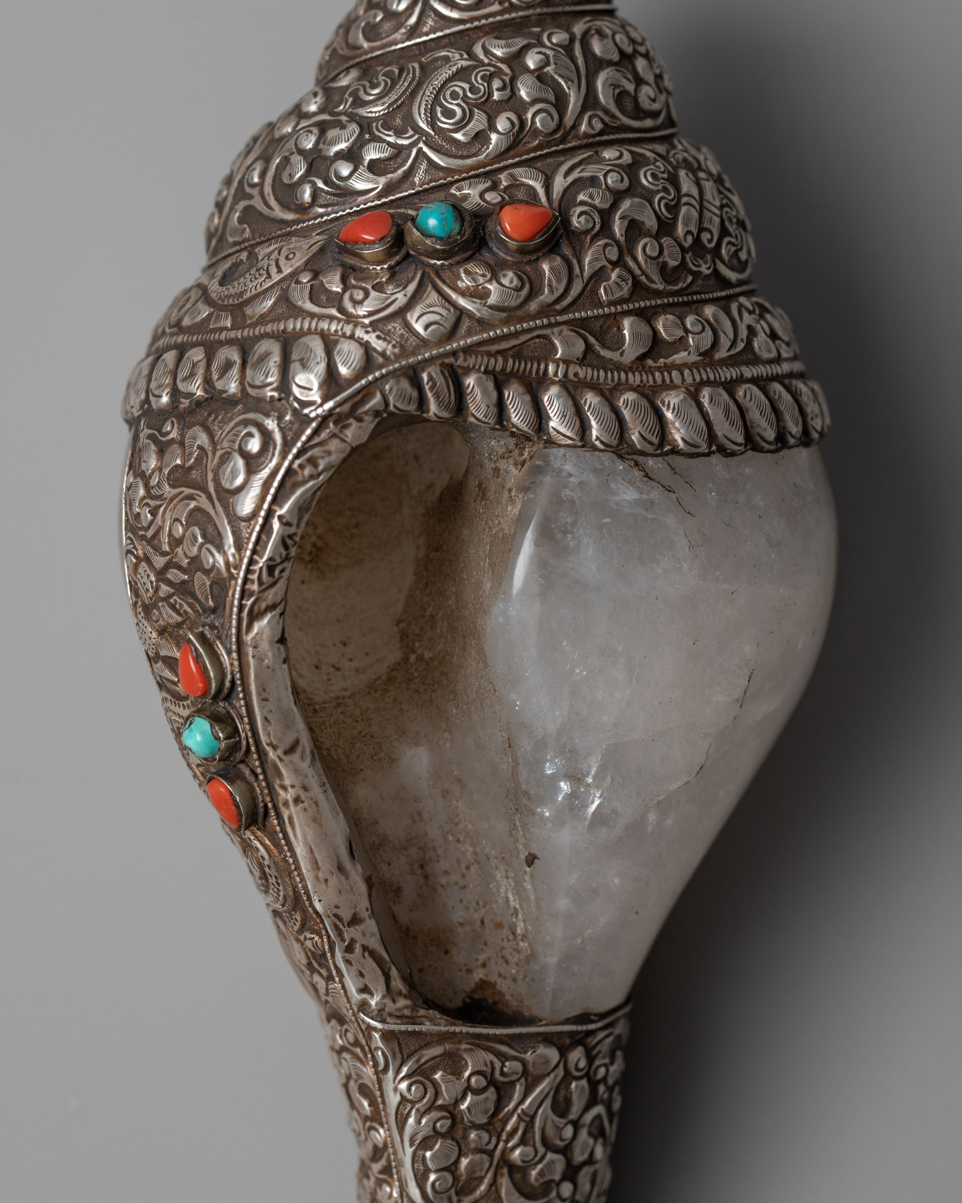 Right Handed Conch | Buddhist Crystal Conch