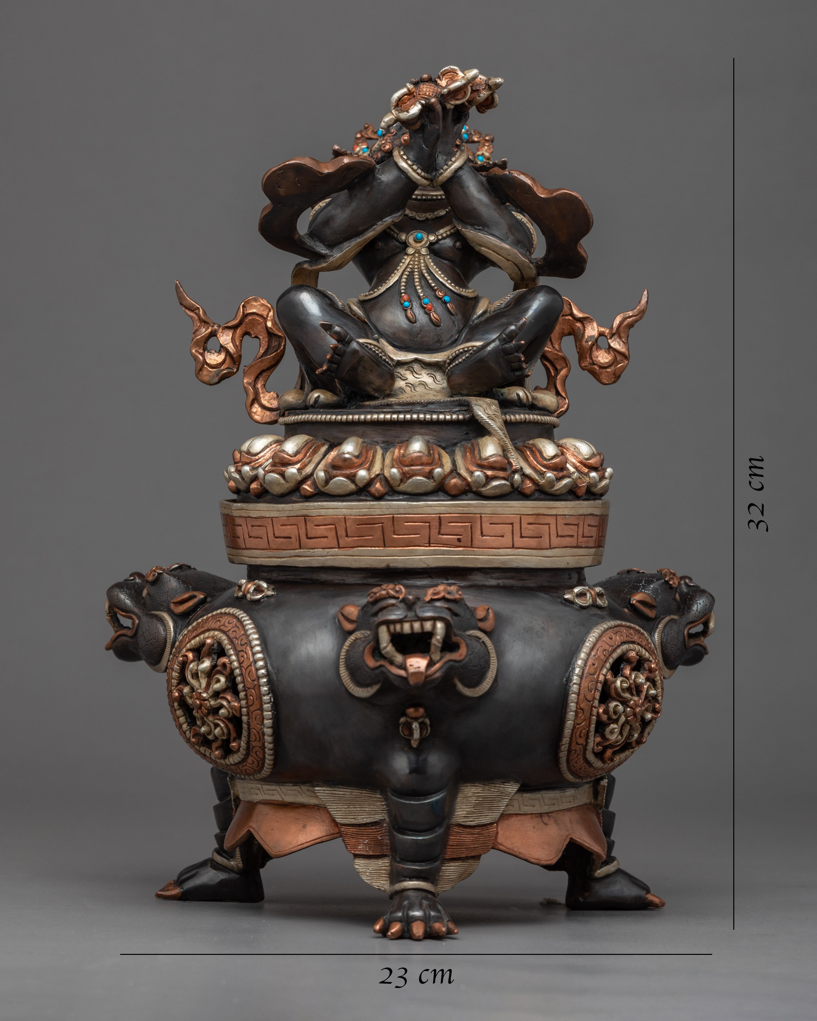 VajraDaka Tibet Incense Burner | Traditional Himalayan Art | Religious Decor