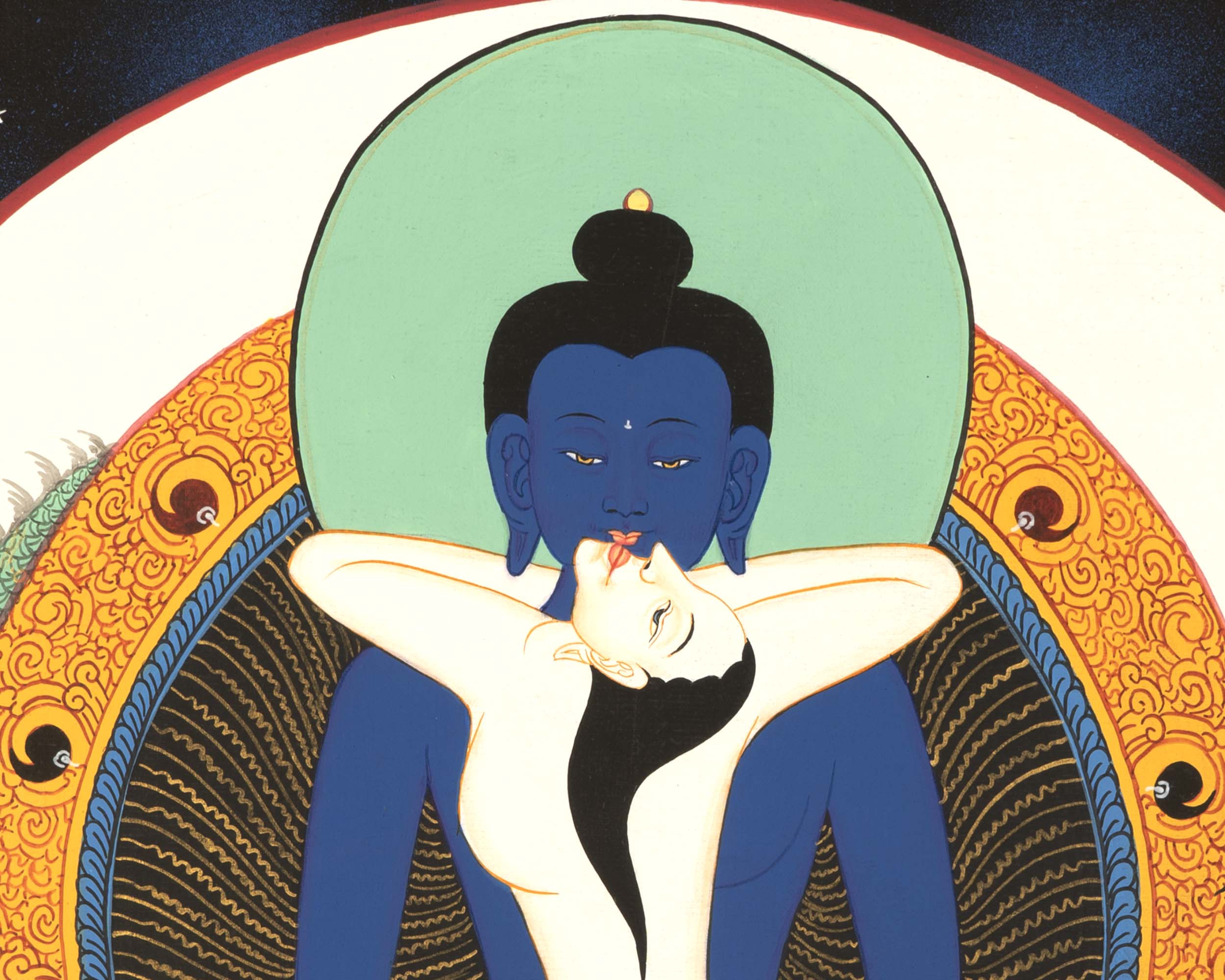Yab Yum Buddha | Samantabhadra Thangka | Wall Hanging Decoration