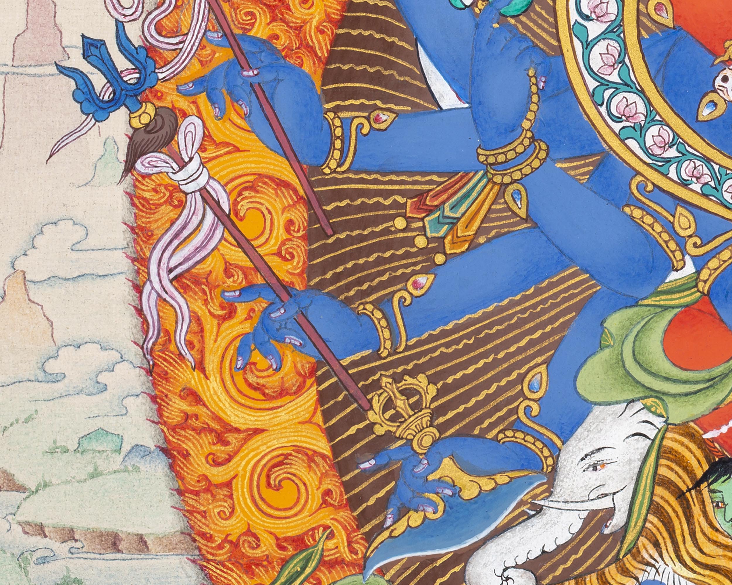 12 Armed Chakrasamvara Thangka | Meditational Deity | Tibetan Yidam Paintings