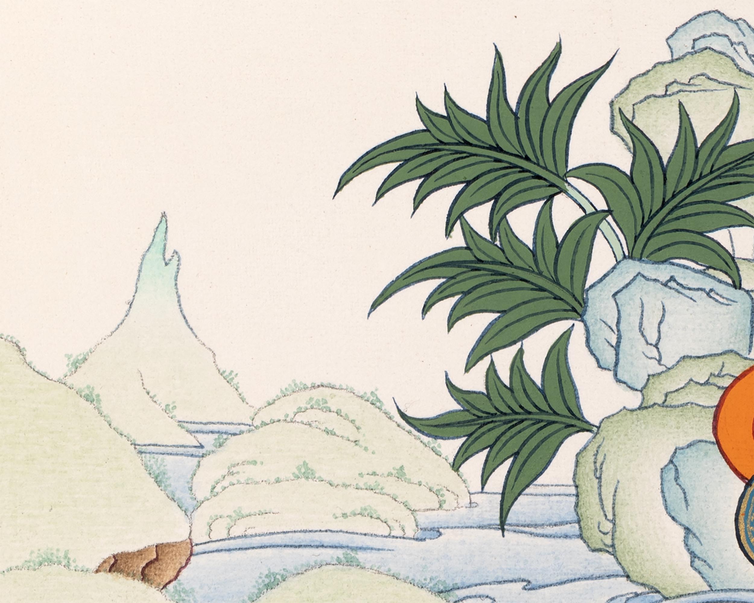 Namtoshe Thangka | Jambala Vasundhara | Tibetan Buddhist Wealth Deities