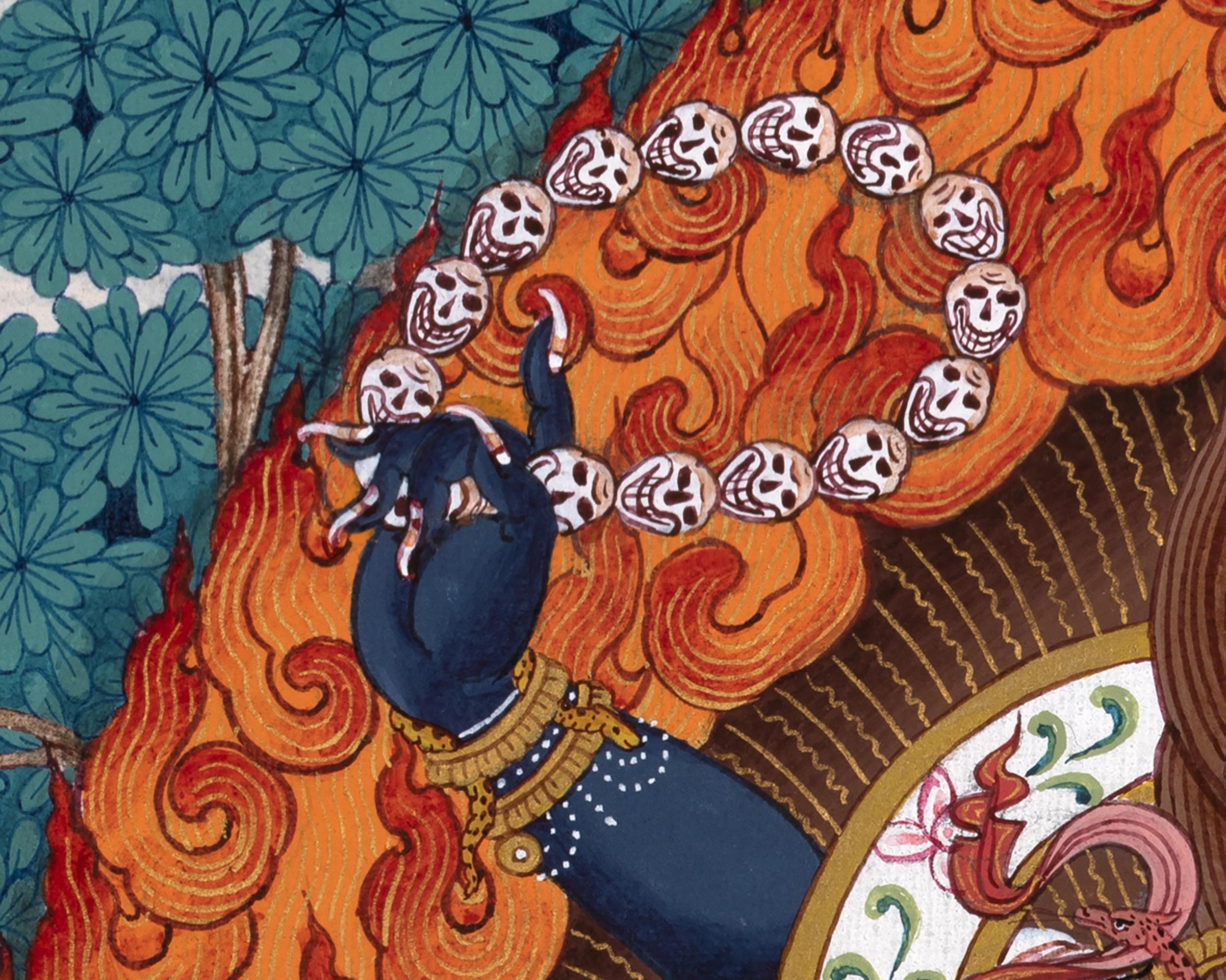 Mahakala Thangka | Six Armed Shangpa Kagyu Painting