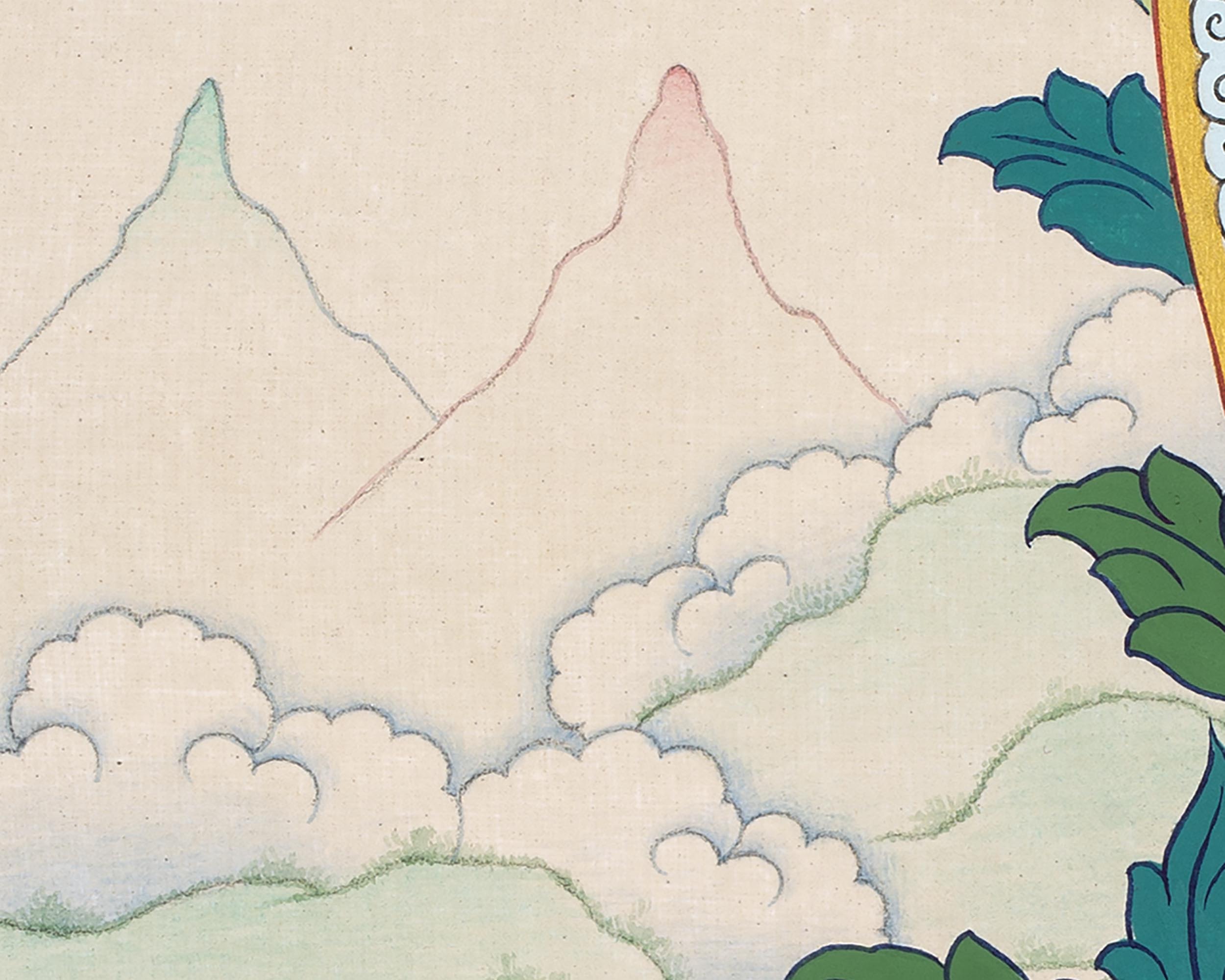 Maitreya Buddha Thangka | Tibetan Buddhist Deity | Himalayan Thangka Paintings