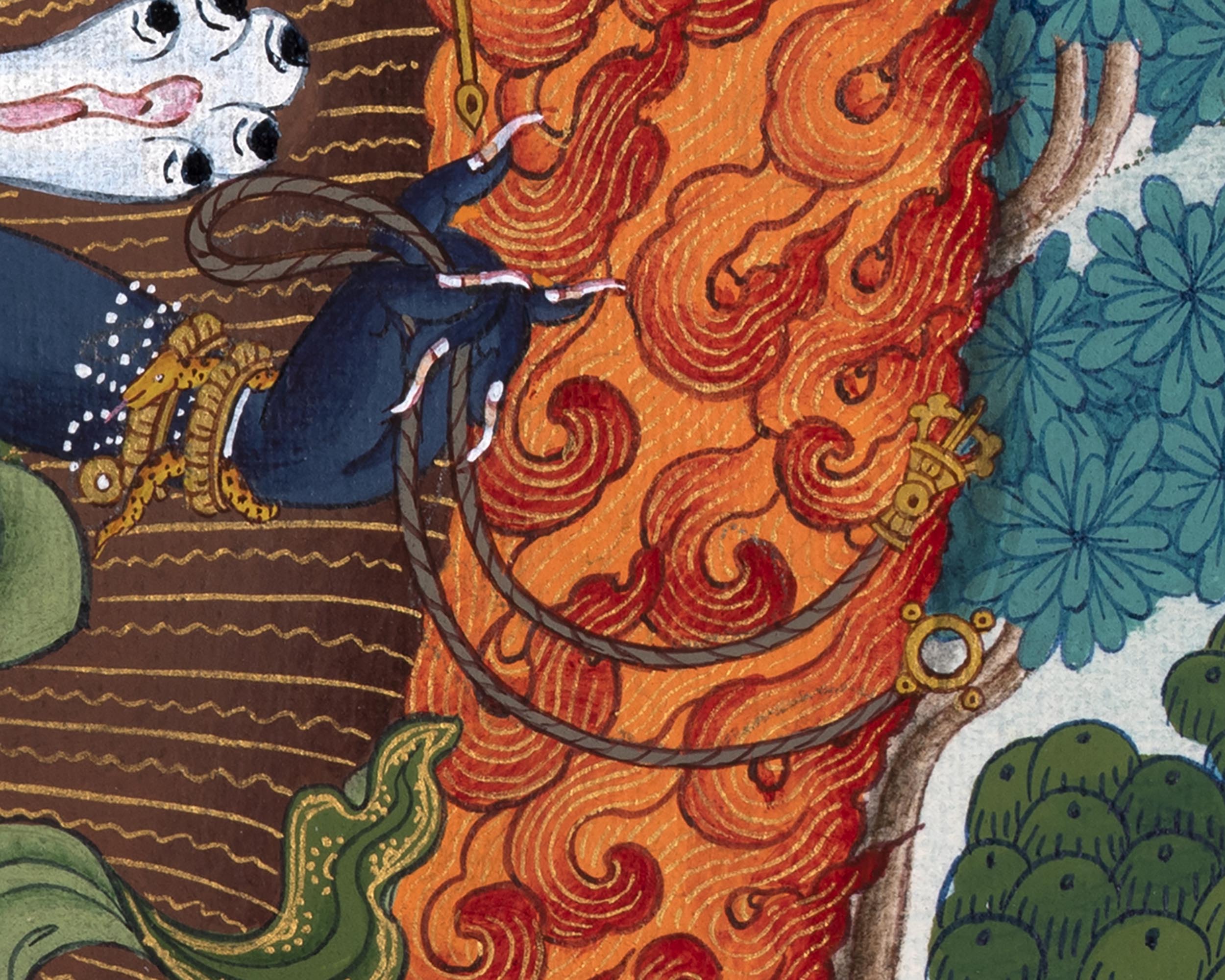 Mahakala Thangka | Six Armed Shangpa Kagyu Painting