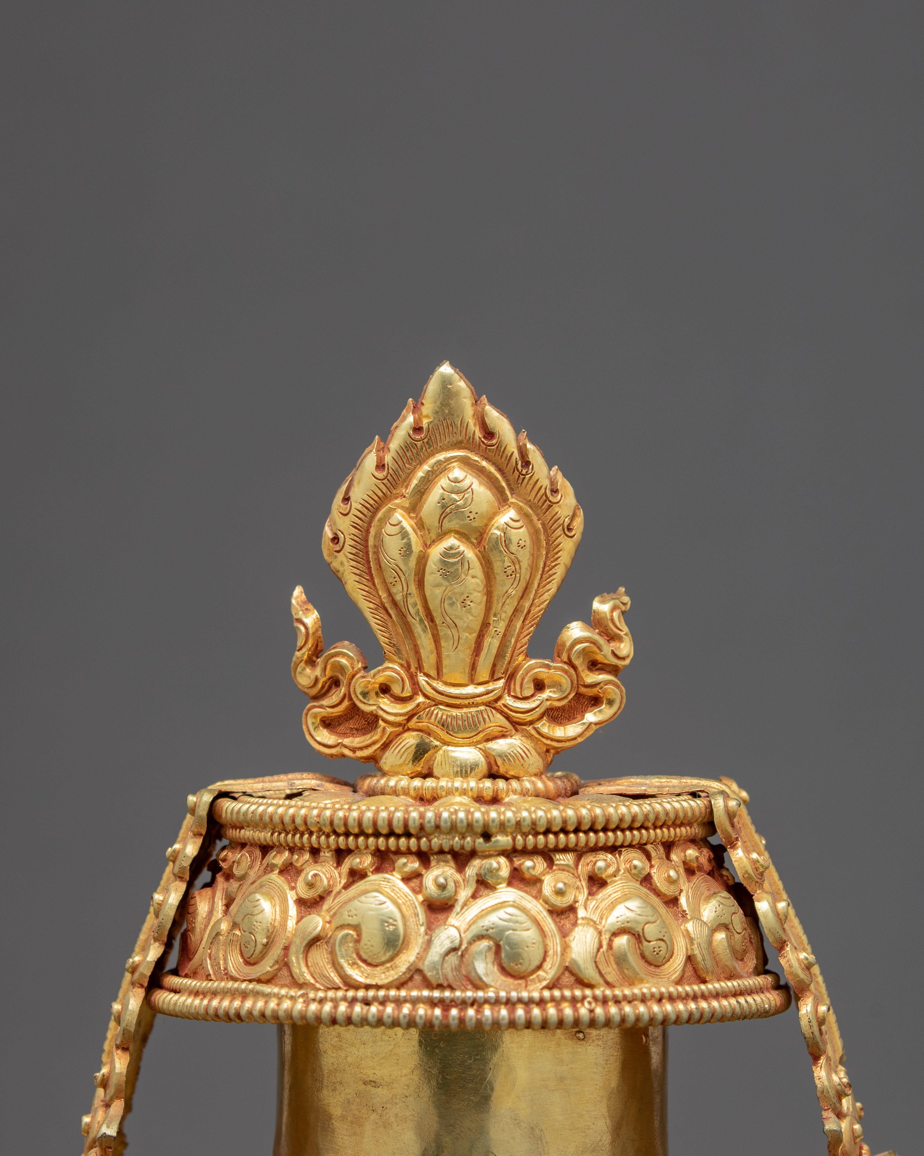 Crystal Bhumba Vase | Vintage Crystal Vase | Traditional Altar Offerings