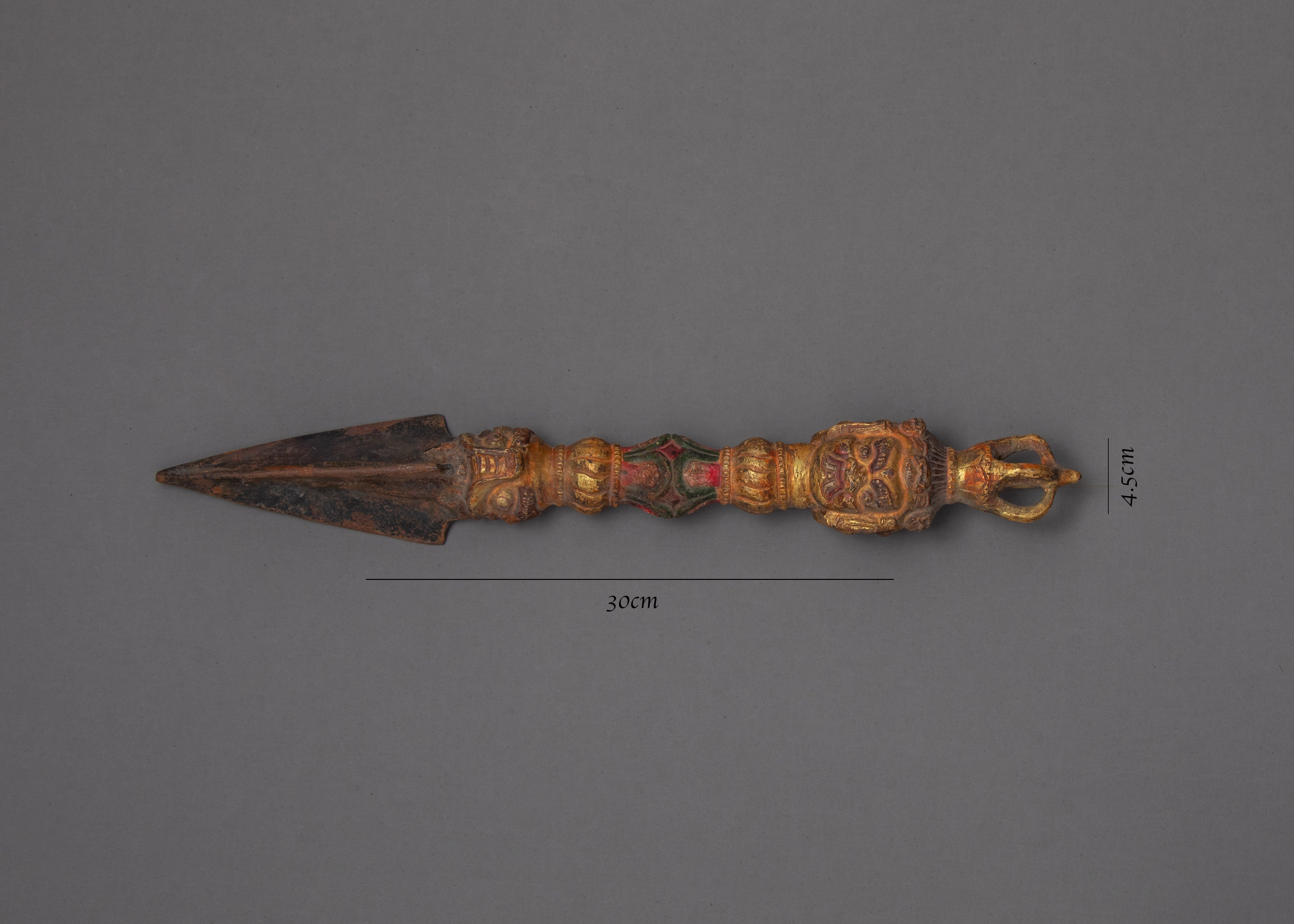 Antique Phurba | Decorative Buddhist Dagger | Tantric Rituals