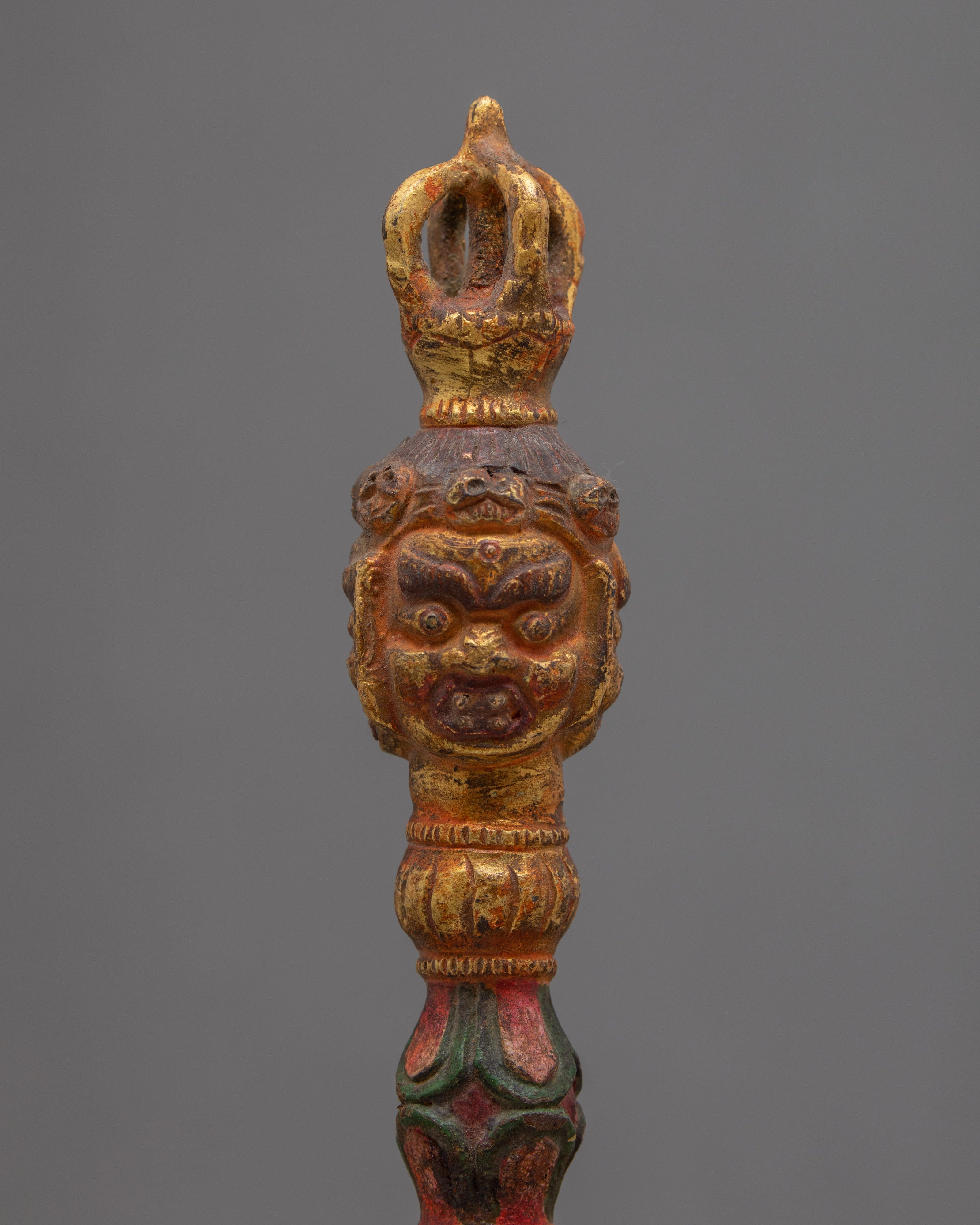 Antique Phurba | Decorative Buddhist Dagger | Tantric Rituals
