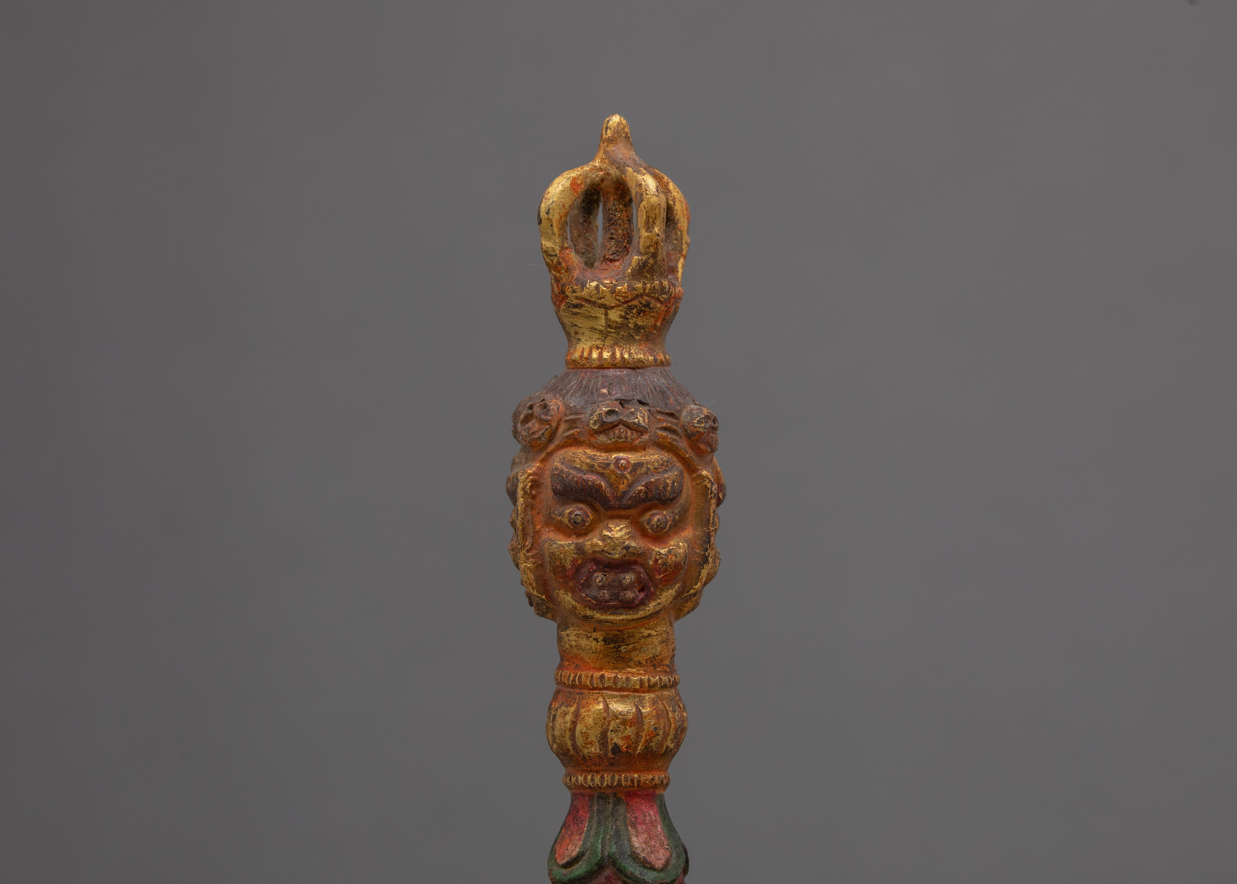 Antique Phurba | Decorative Buddhist Dagger | Tantric Rituals