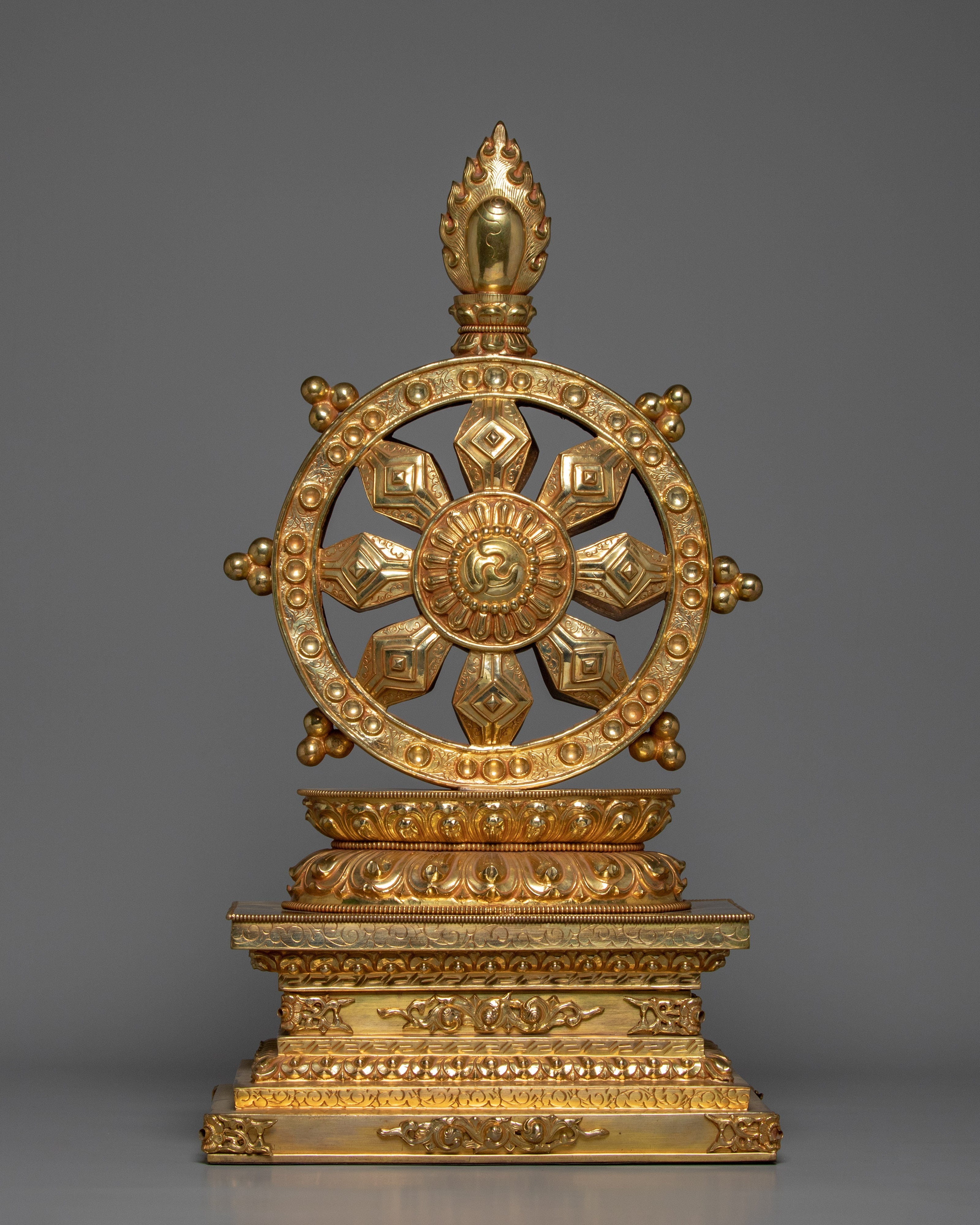 Buddhist Dharma Wheel | Religious Artifacts | Altar Supplies