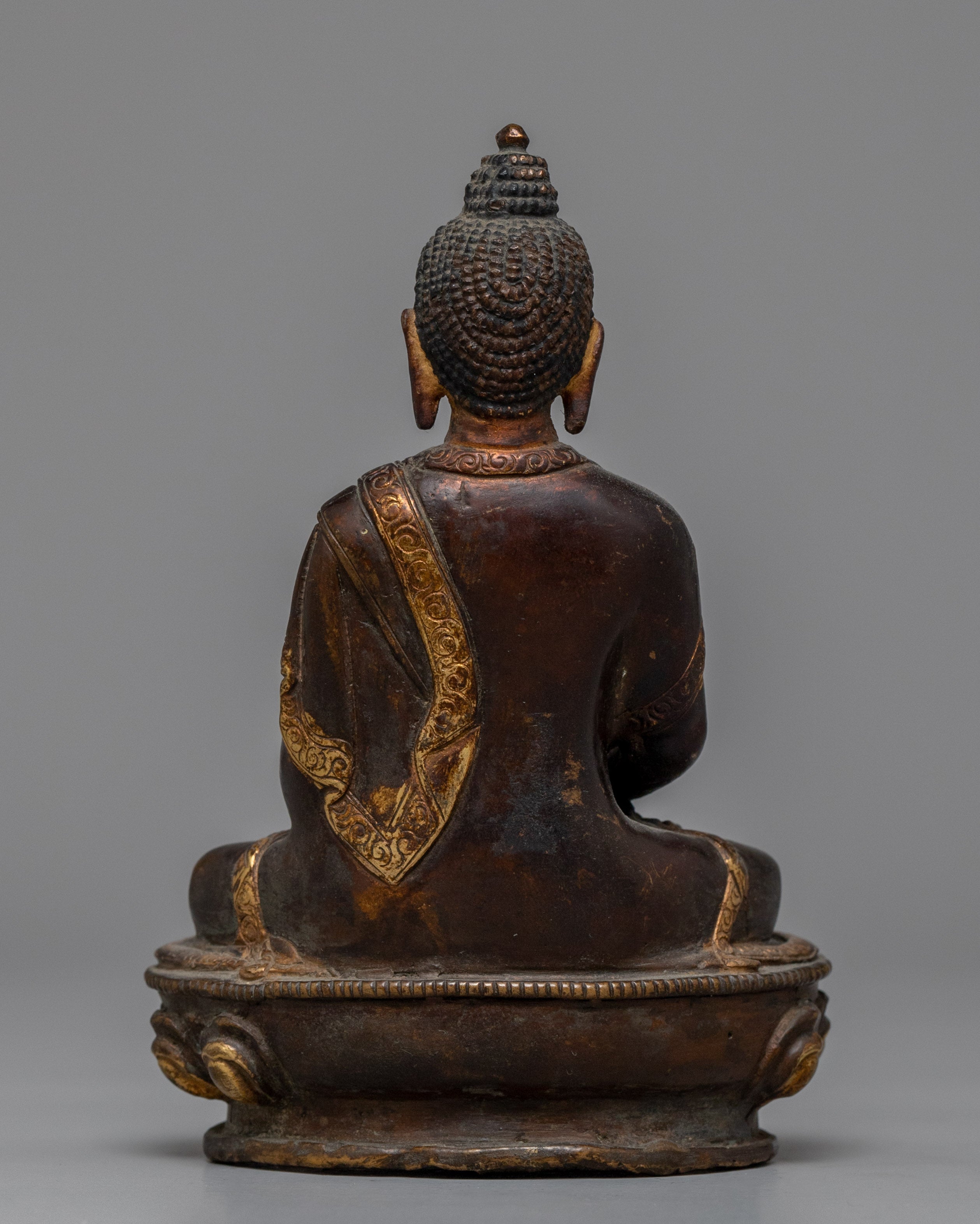 Antique Amitabha Buddha Statue | A Marvel of Oxidized Copper Craftsmanship