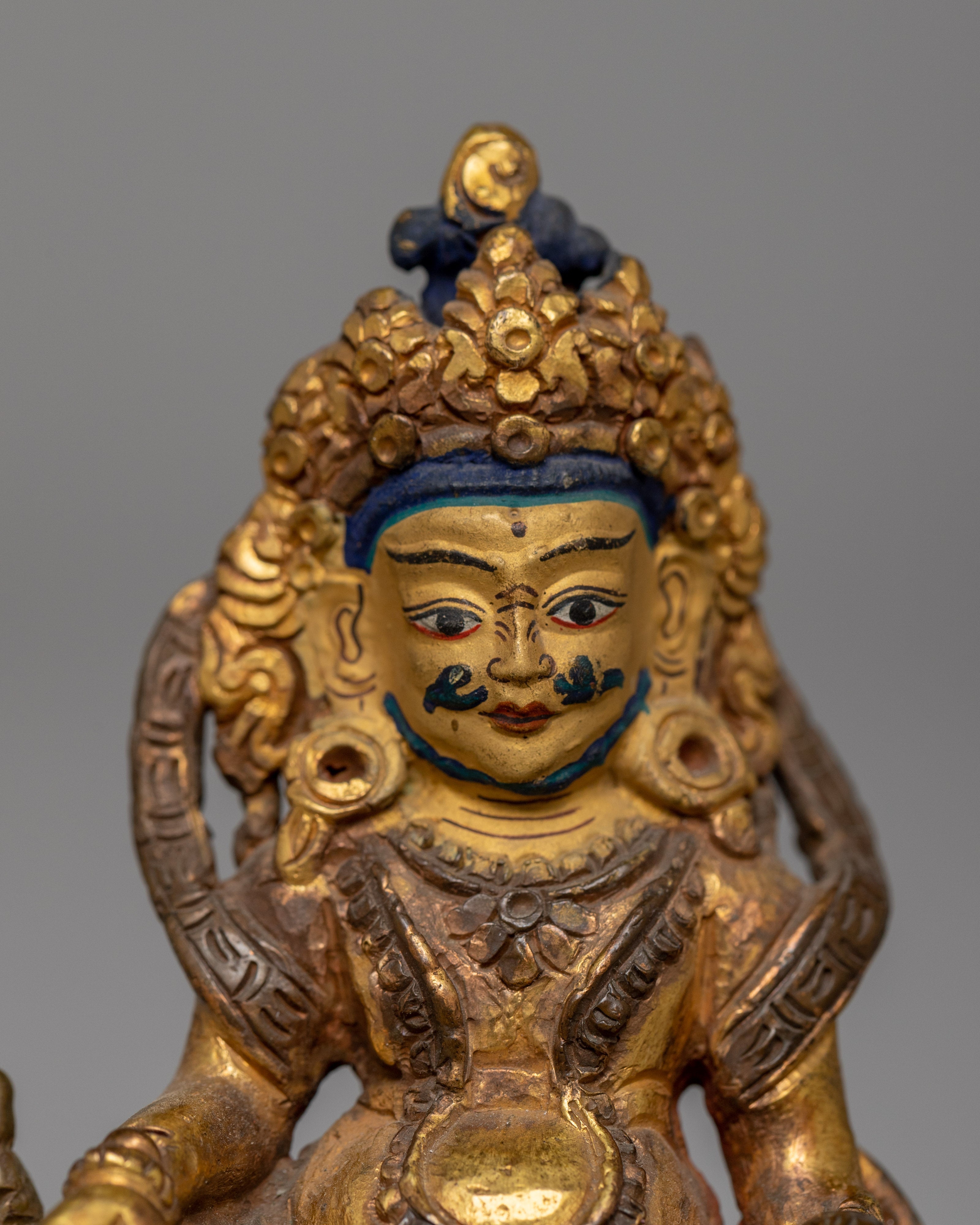 Dzambhala Buddha Wealth Deity Statue | Embodying the Essence of Material Well-being