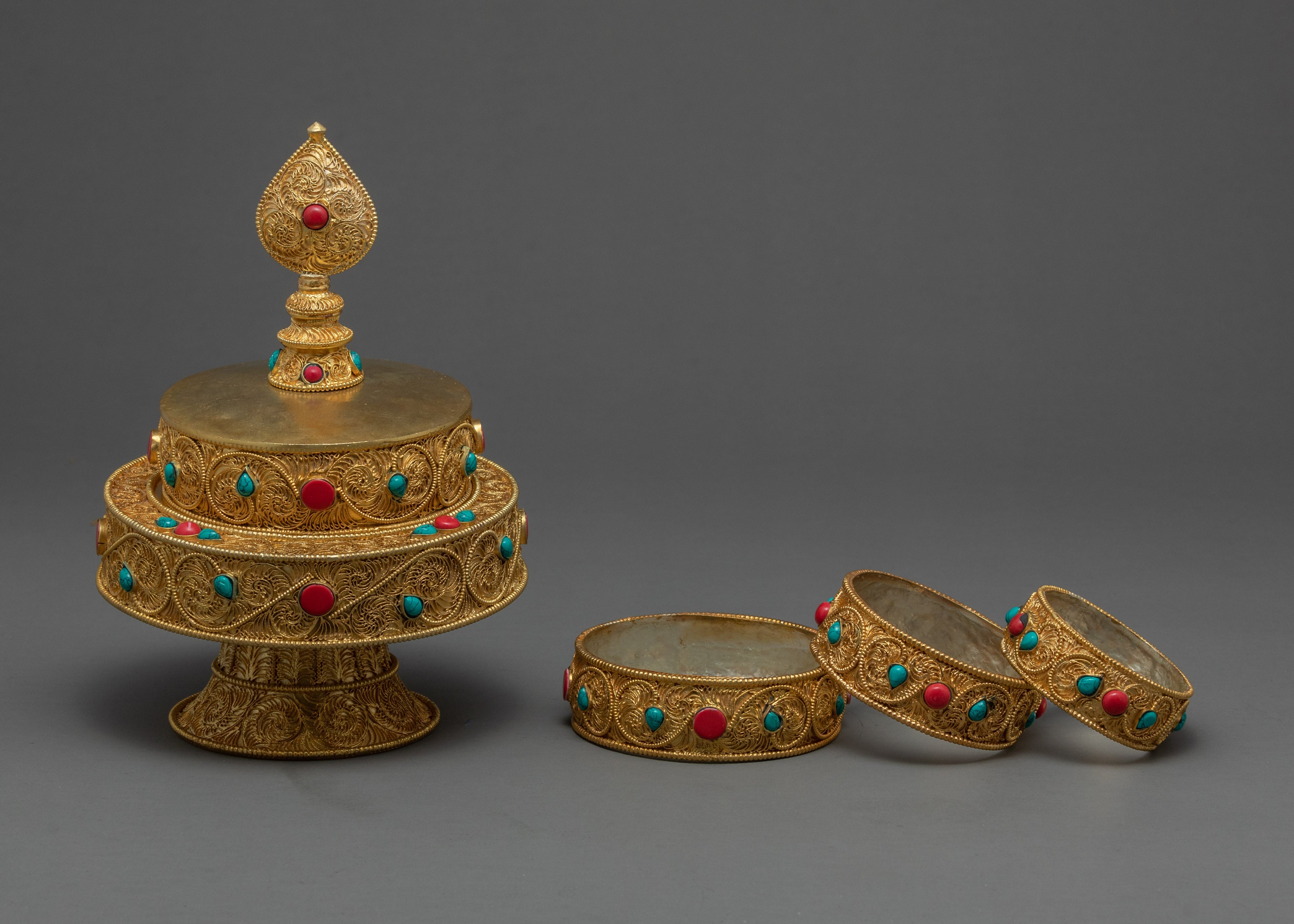 Ornate Gold Mandala | Buy Ritual Offering Set Online