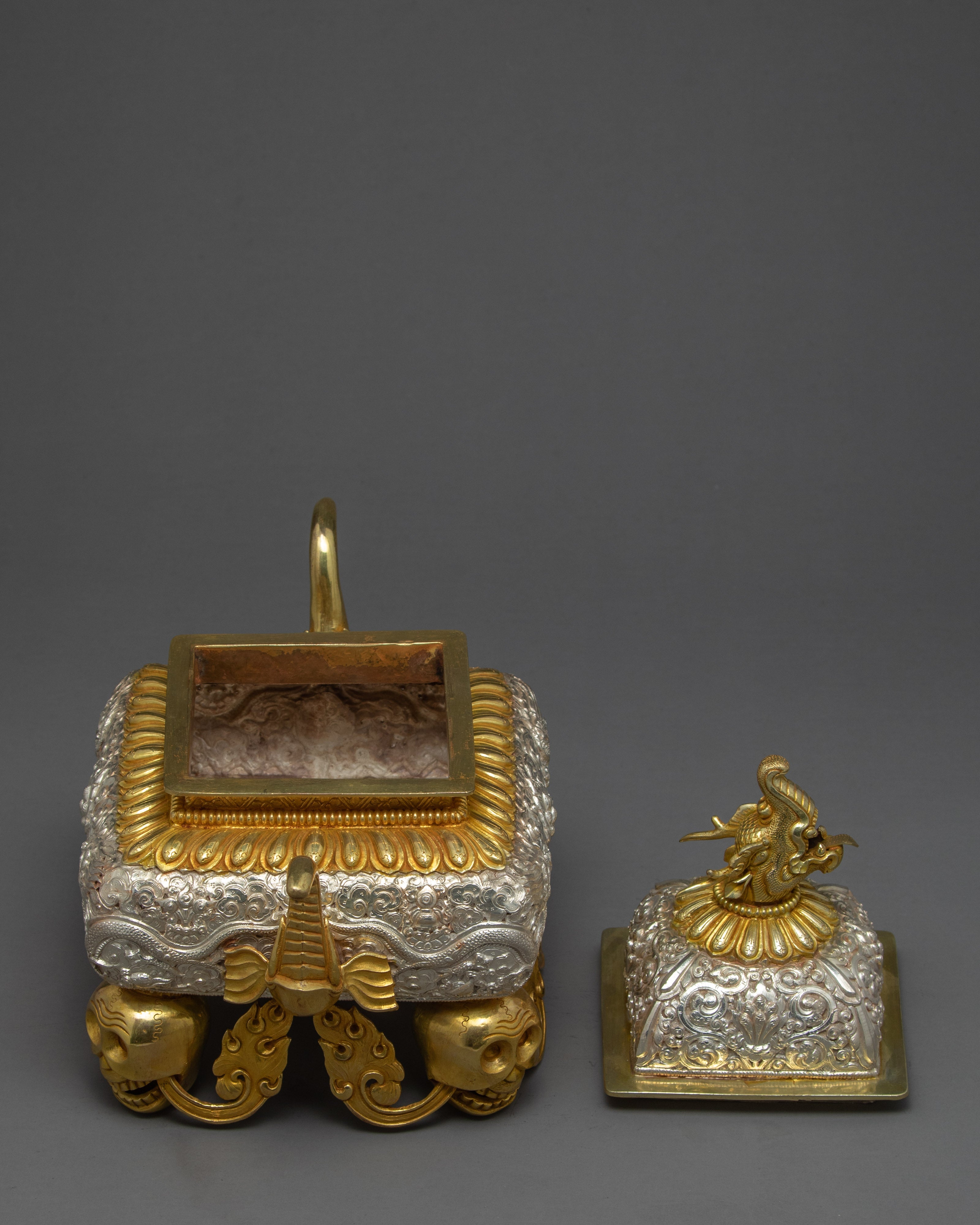 Traditional Incense Burner | Gold Plated Traditional Zen Room Decor | Ritual items