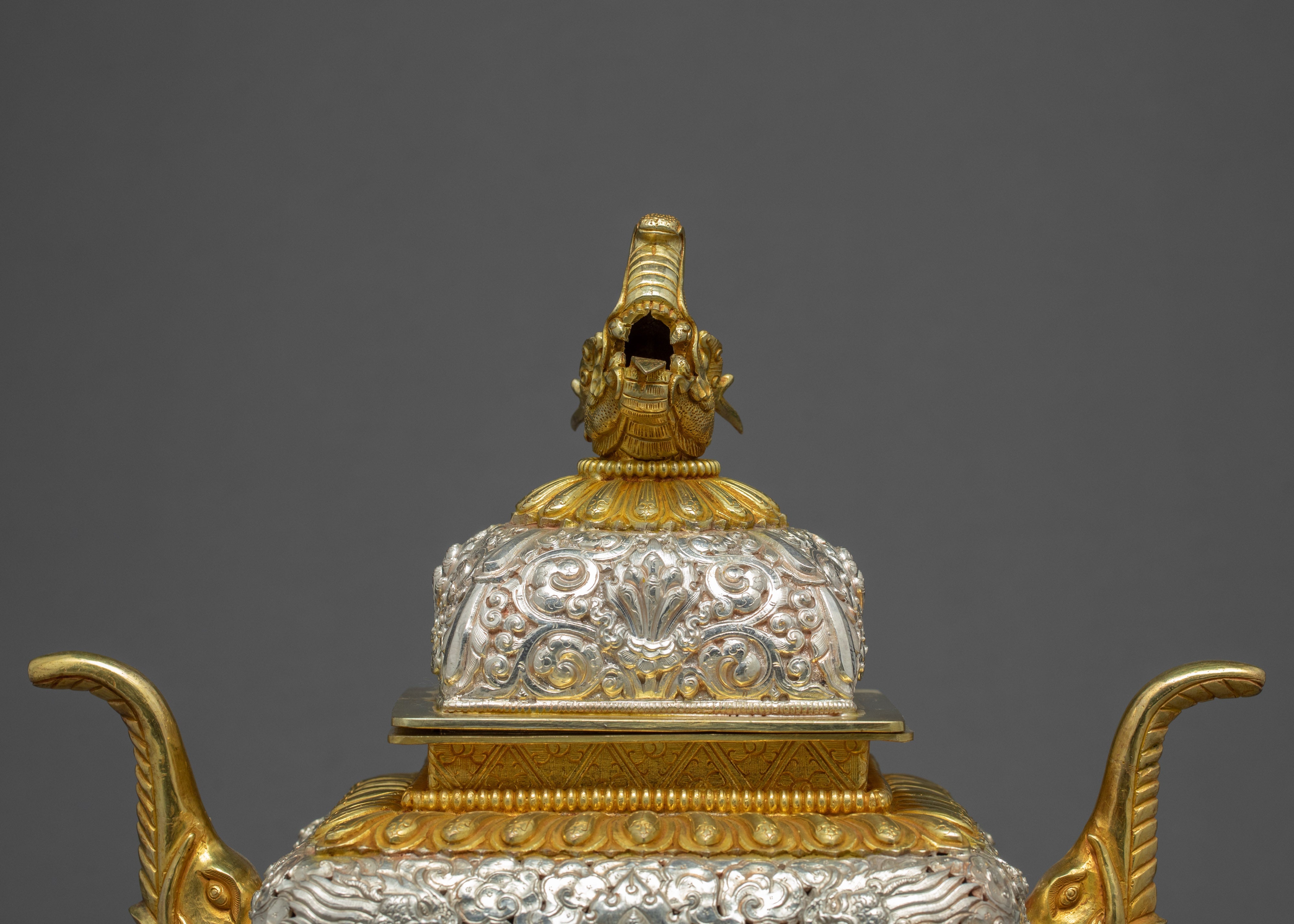 Traditional Incense Burner | Gold Plated Traditional Zen Room Decor | Ritual items