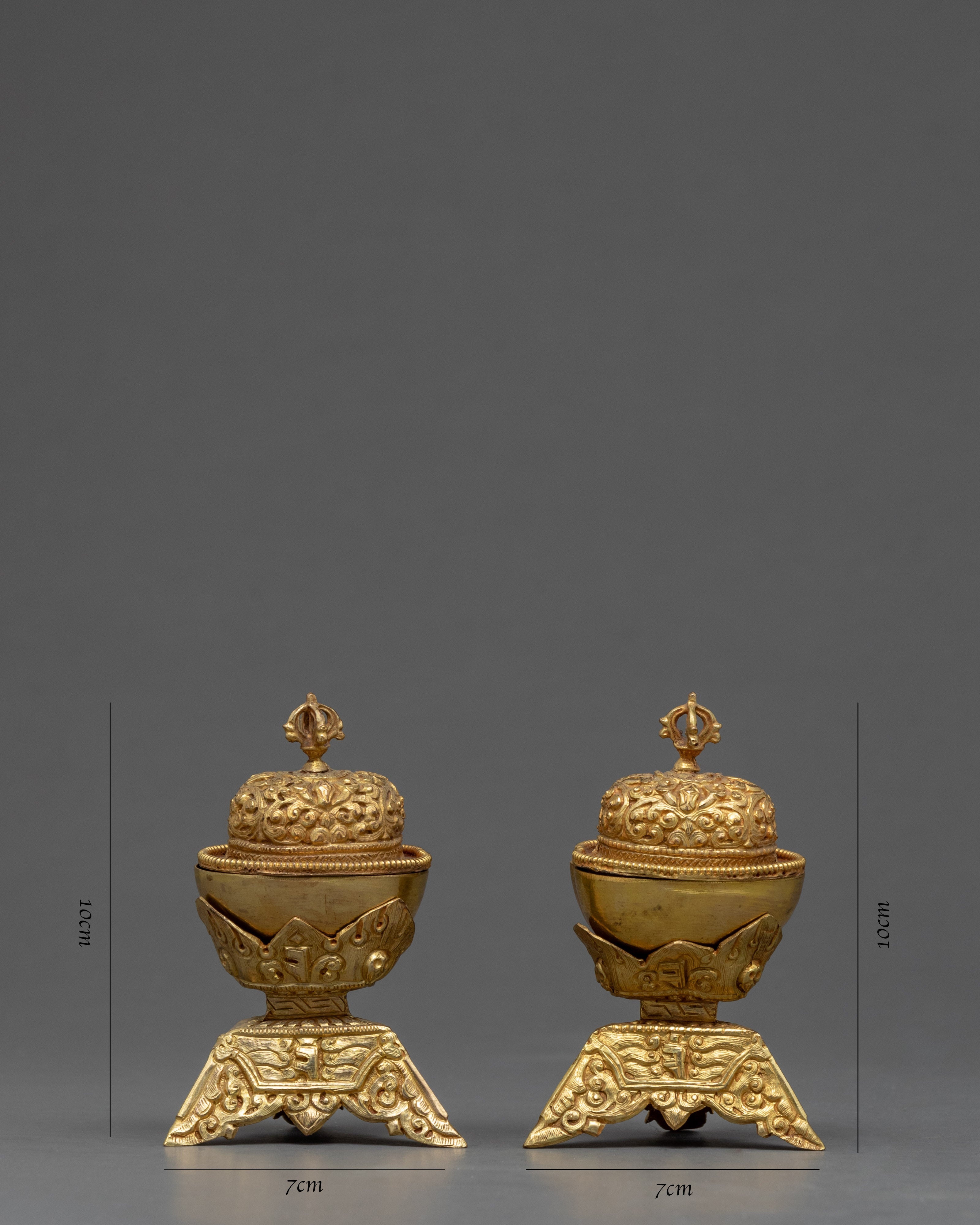 Altar Shrines Kapala Set | Skull Cup | Nepal Art and Craft