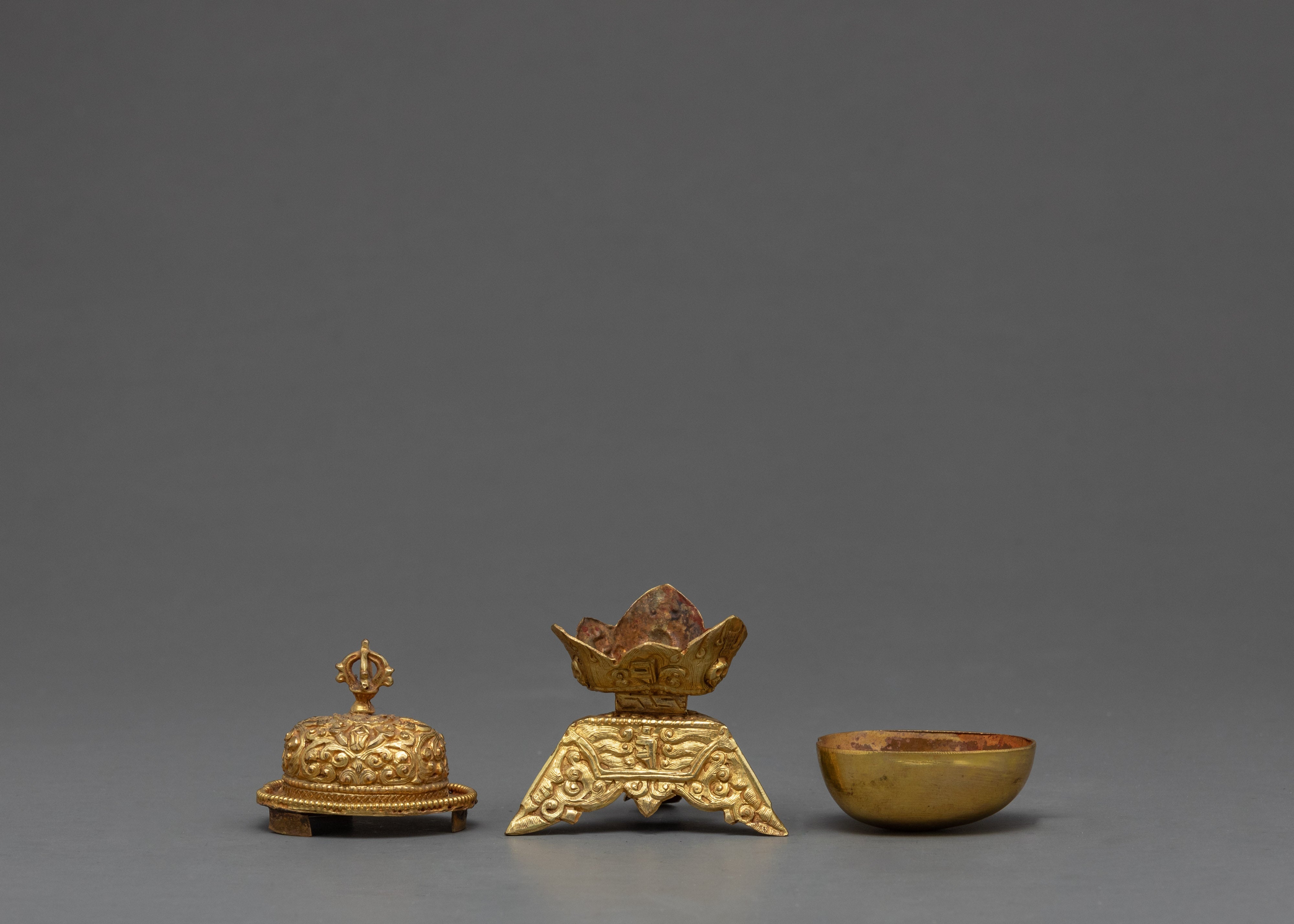 Altar Shrines Kapala Set | Skull Cup | Nepal Art and Craft