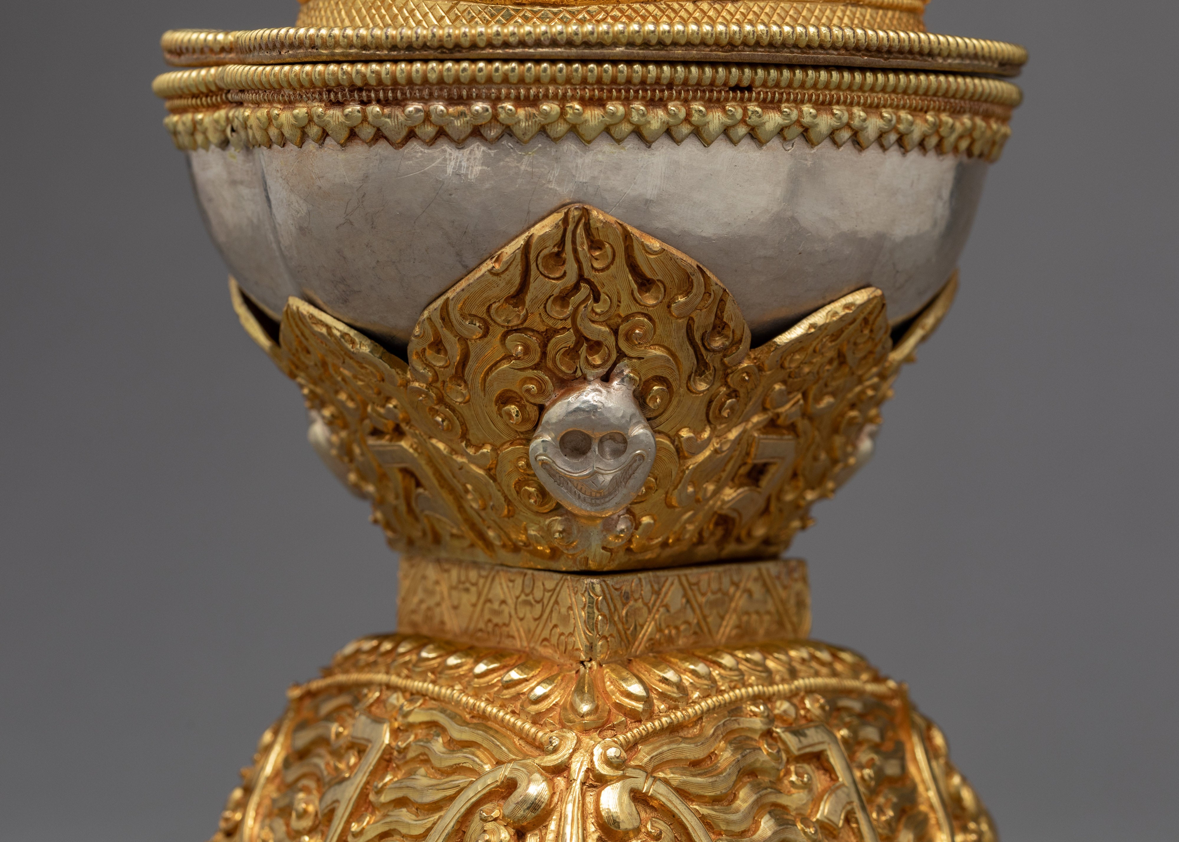 Kapala Skull Bowl Set | Handcrafted with Antique Finish