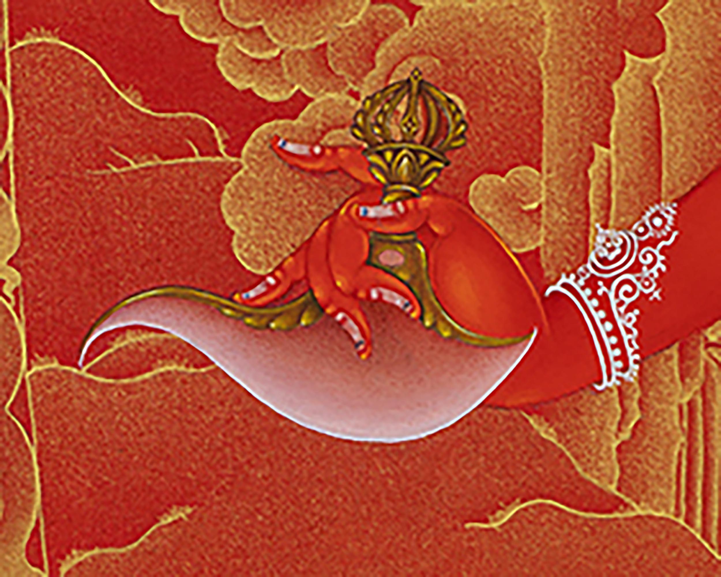 Dakini Vajrayogini With Citipati And Vajradharma Thangka