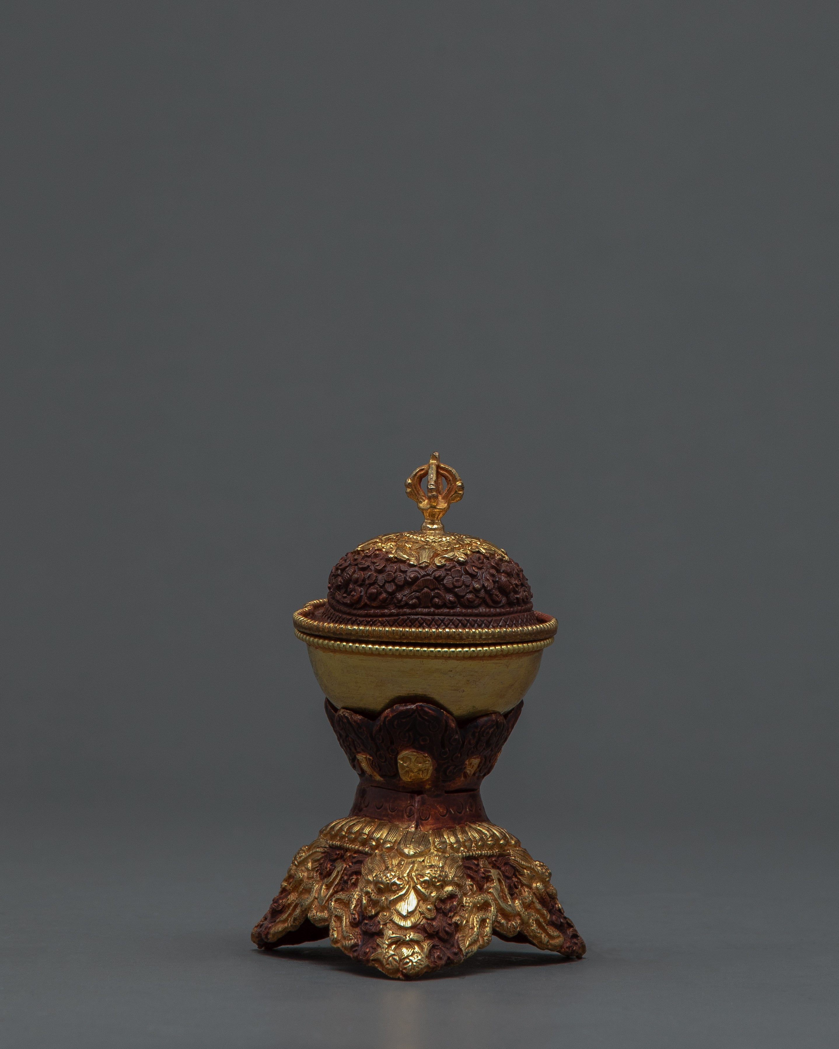 Kapala Skull Set | Tantric Altar Offerings | Tibetan Kapala Cup