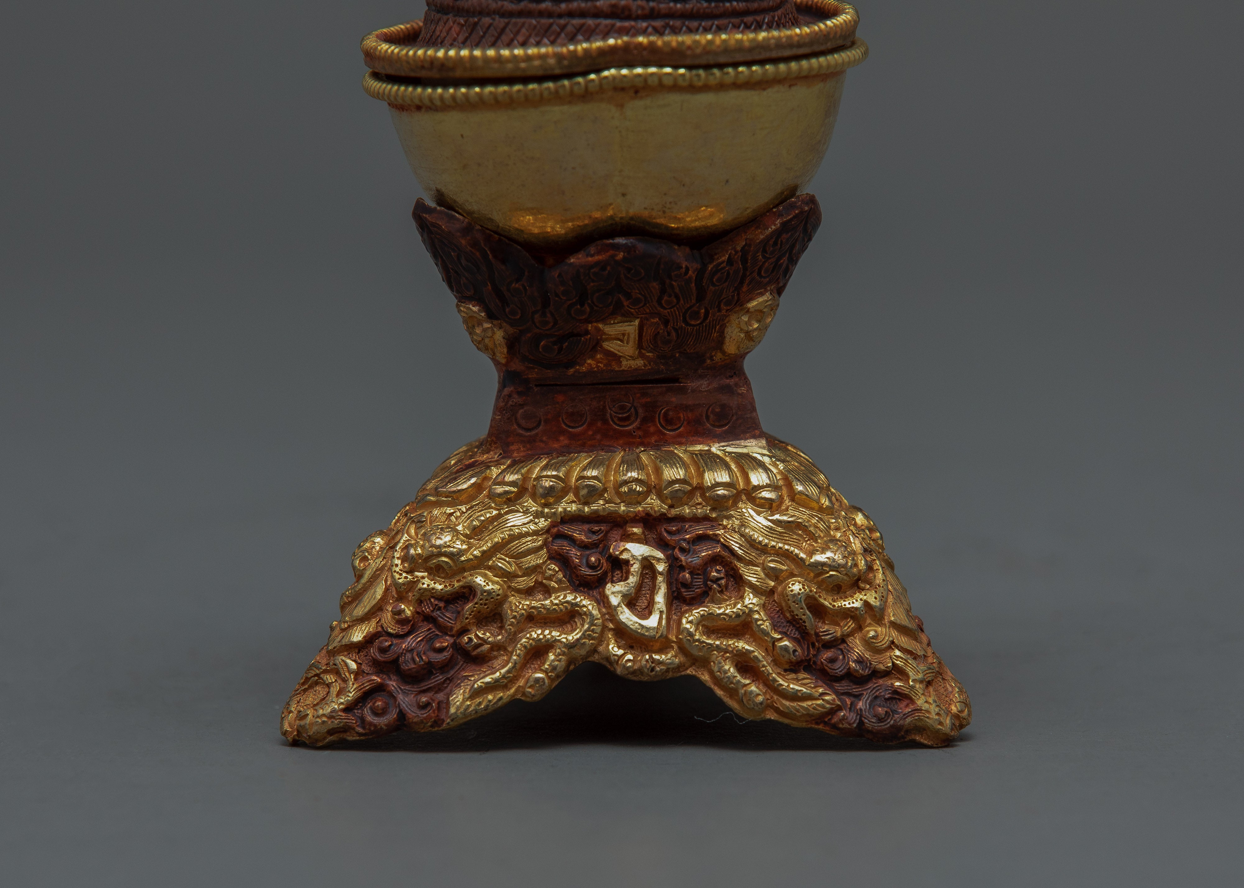 Kapala Skull Set | Tantric Altar Offerings | Tibetan Kapala Cup