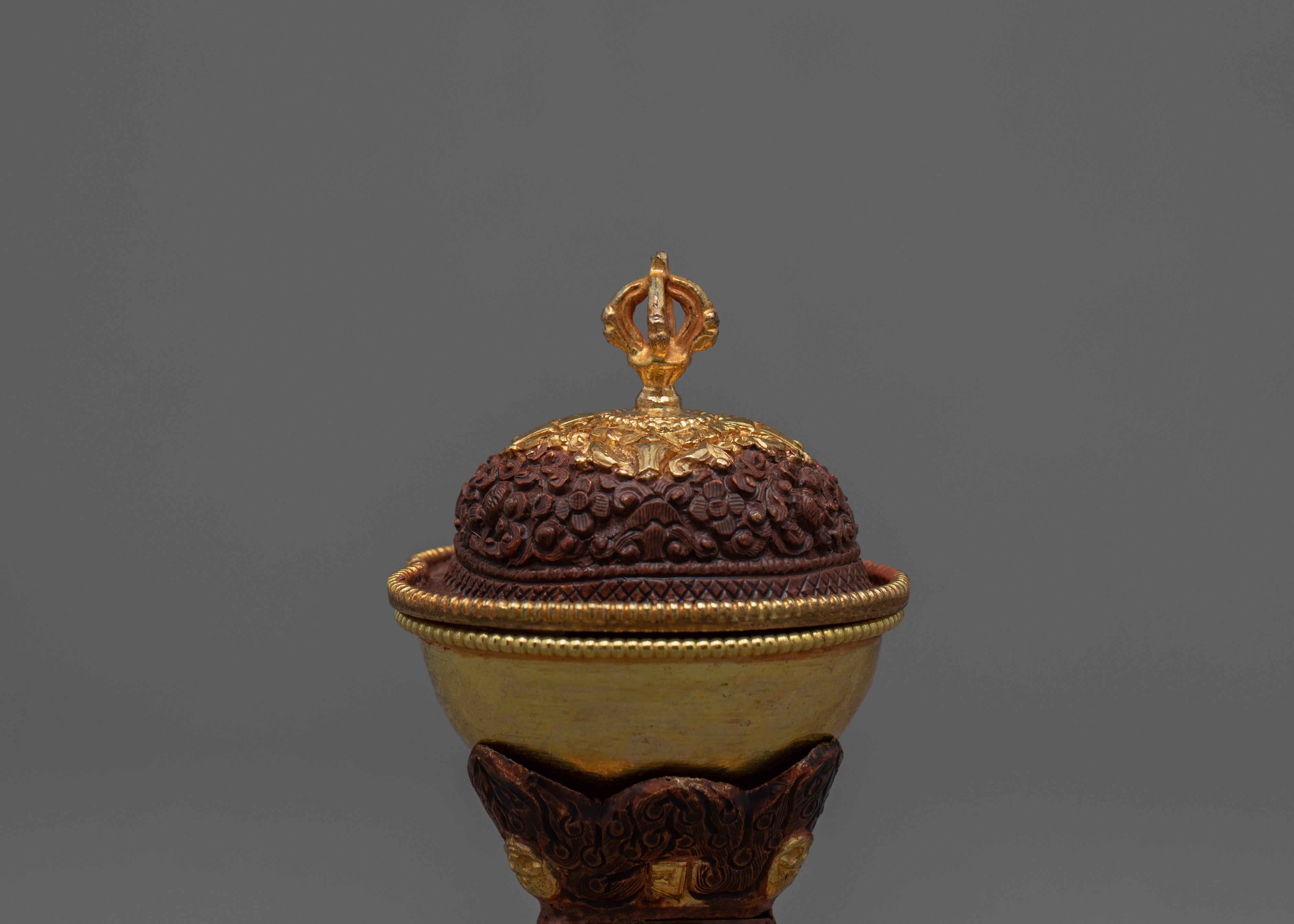 Kapala Skull Set | Tantric Altar Offerings | Tibetan Kapala Cup