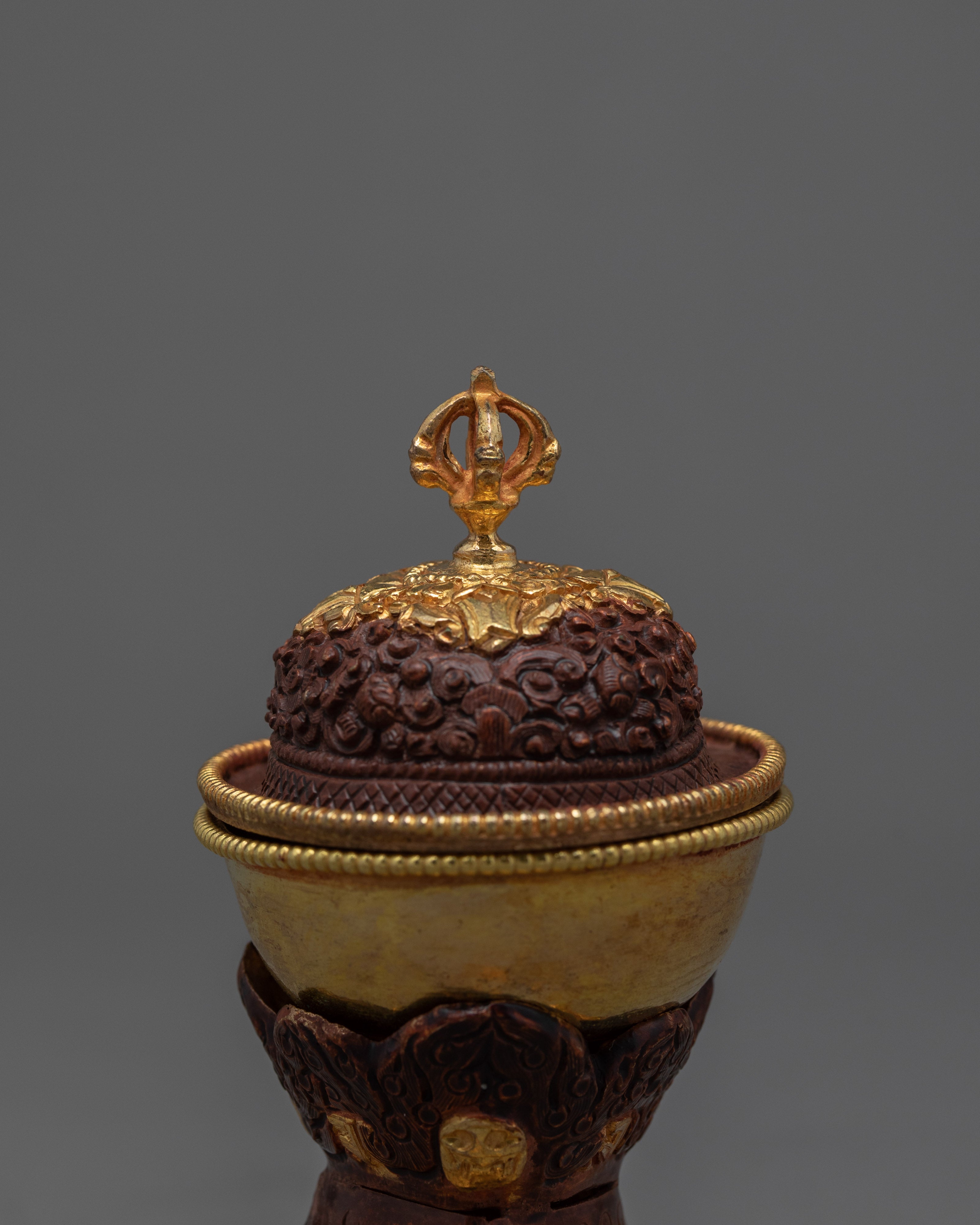 Kapala Skull Set | Tantric Altar Offerings | Tibetan Kapala Cup