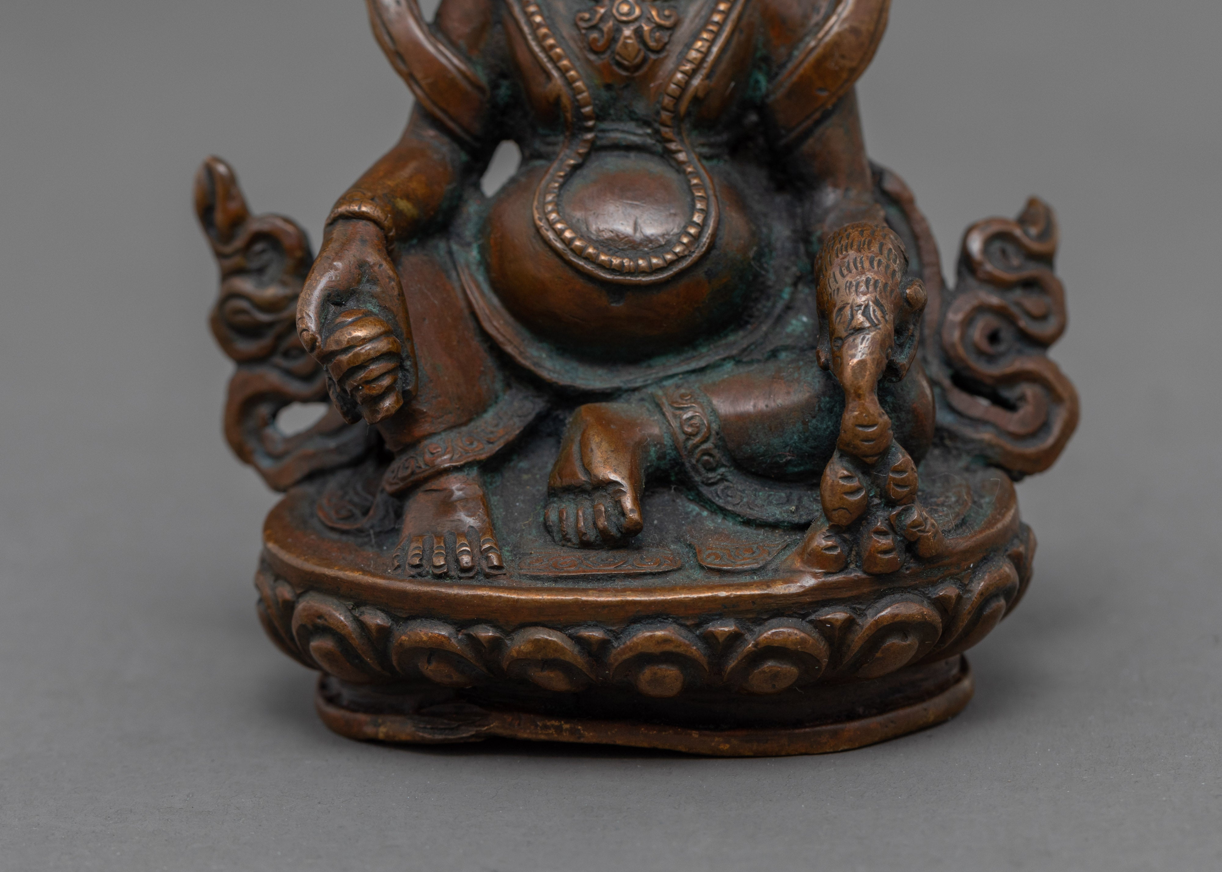 Mini Dzambhala Statue | Lord Kubera Statue for Wealth