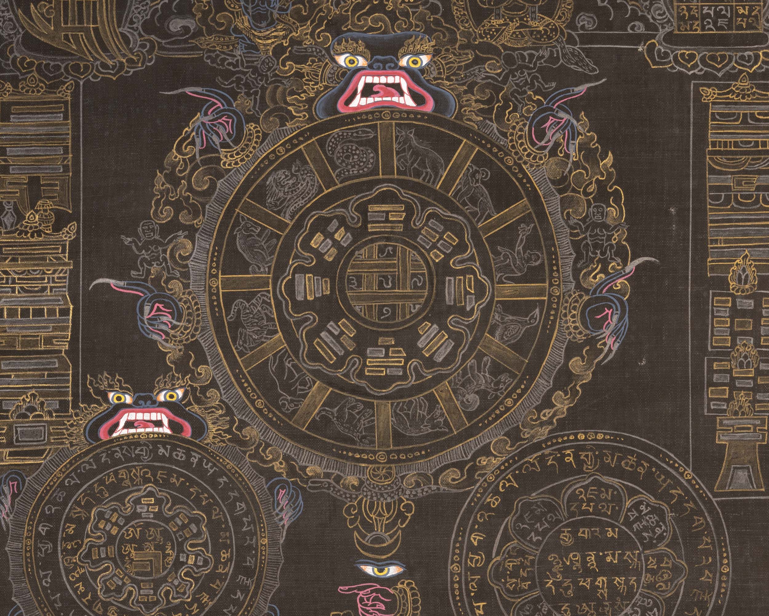 Tibetan Calendar Thangka | Traditional Artwork | Wall Decors