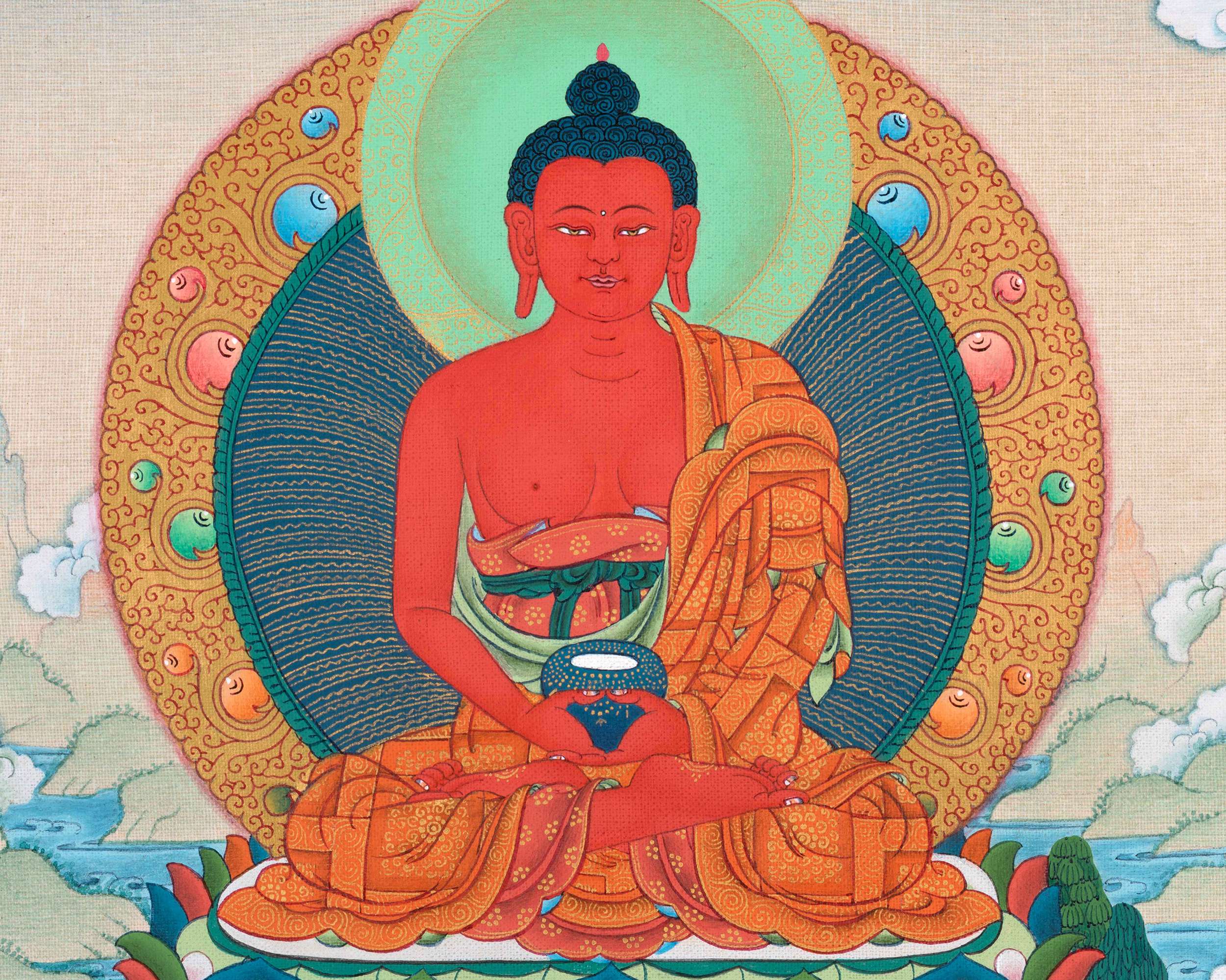 Amitabha Buddha Painting | Tibetan Buddhist Thangka