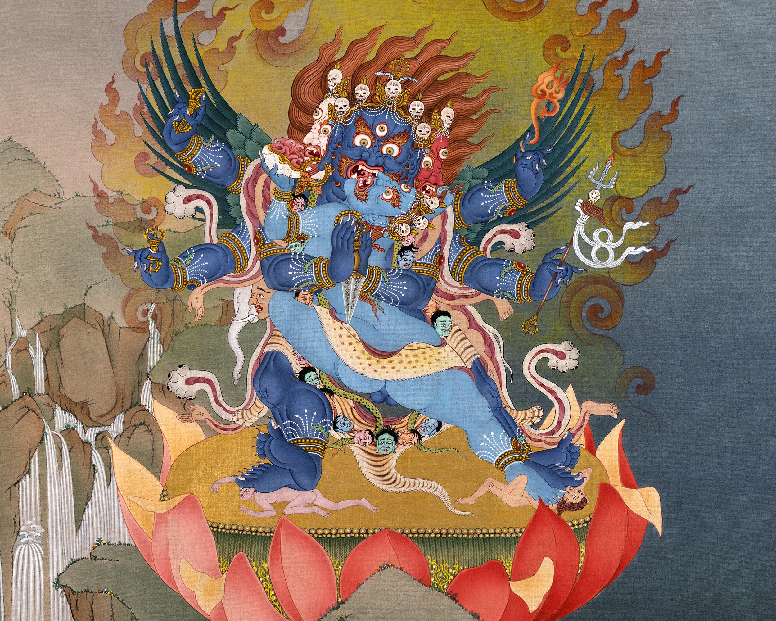 Vajrakilaya Thangka | Special Phurba Painting | Nyingma Yidam