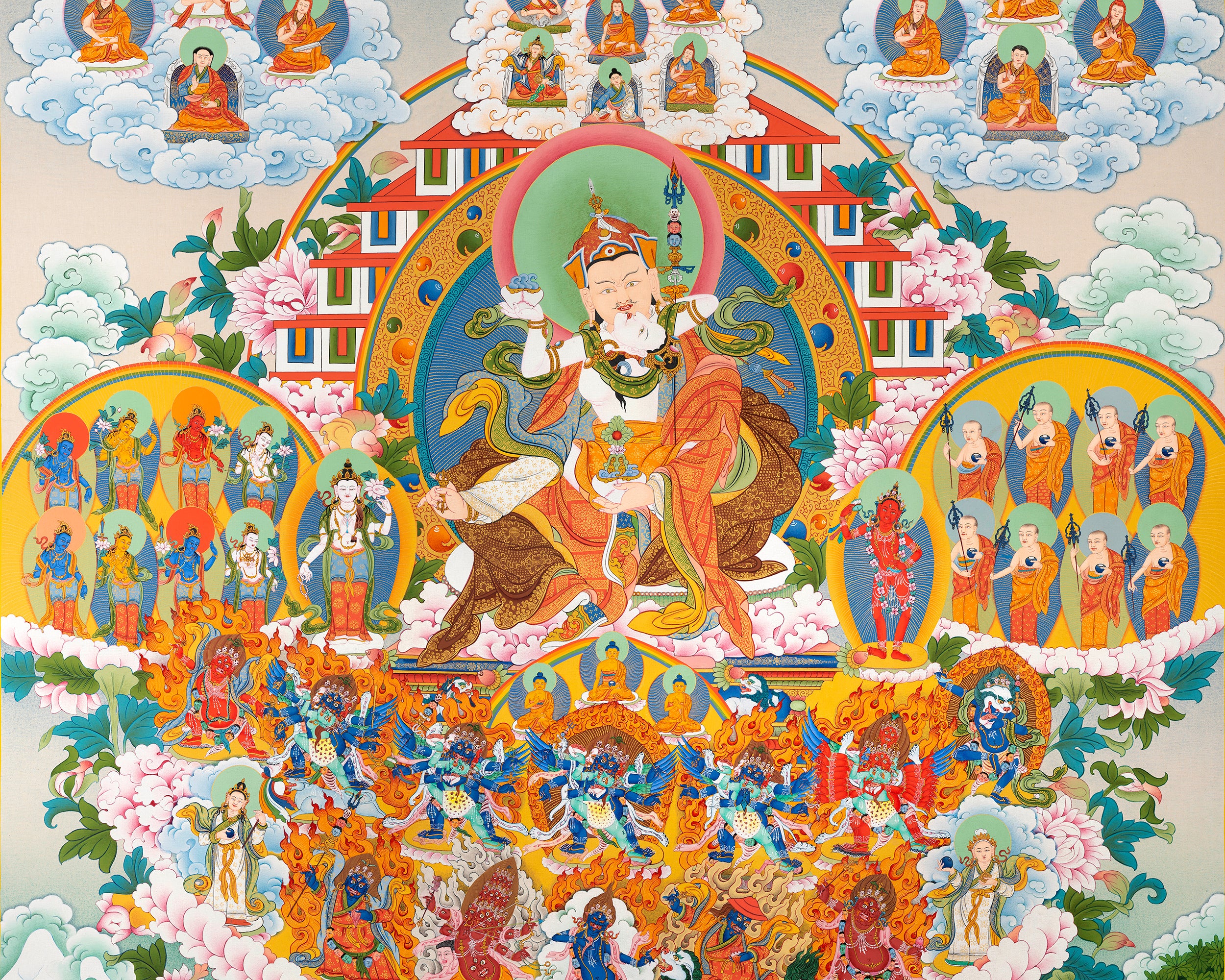 Nyingma Refuge Tree Thangka